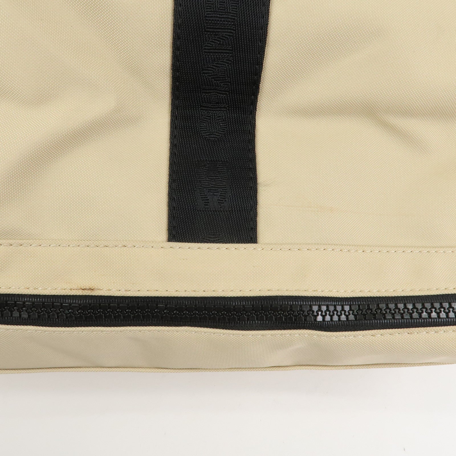 CHANEL Sports Line Nylon Boston Bag Travel Bag Beige Black A19976