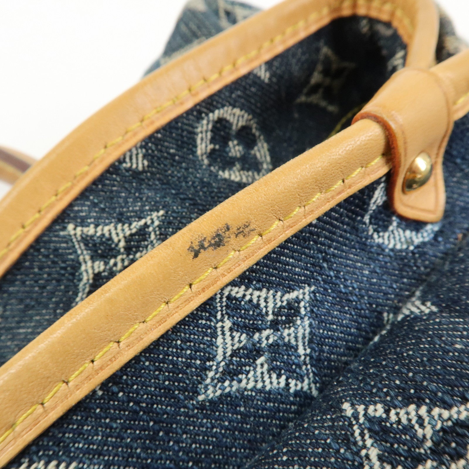 Louis Vuitton Monogram Denim Cabas Raye GM 2Way Hand Bag M95336