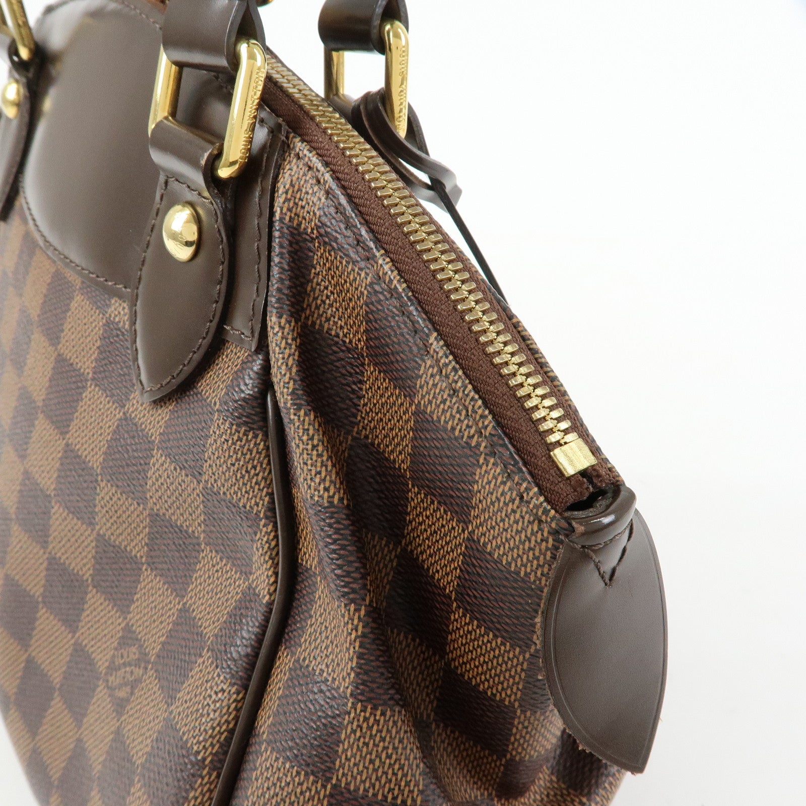 Louis Vuitton Damier Ebene Verona PM Hand Bag Brown N41117