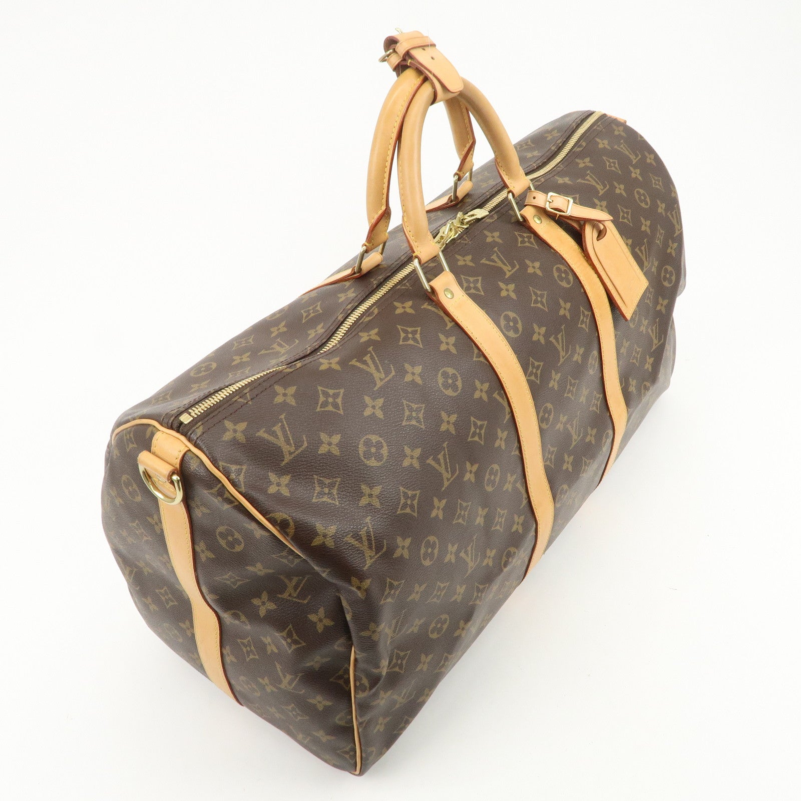 Louis Vuitton Monogram Keep All Bandouliere 55 Boston Bag M41414