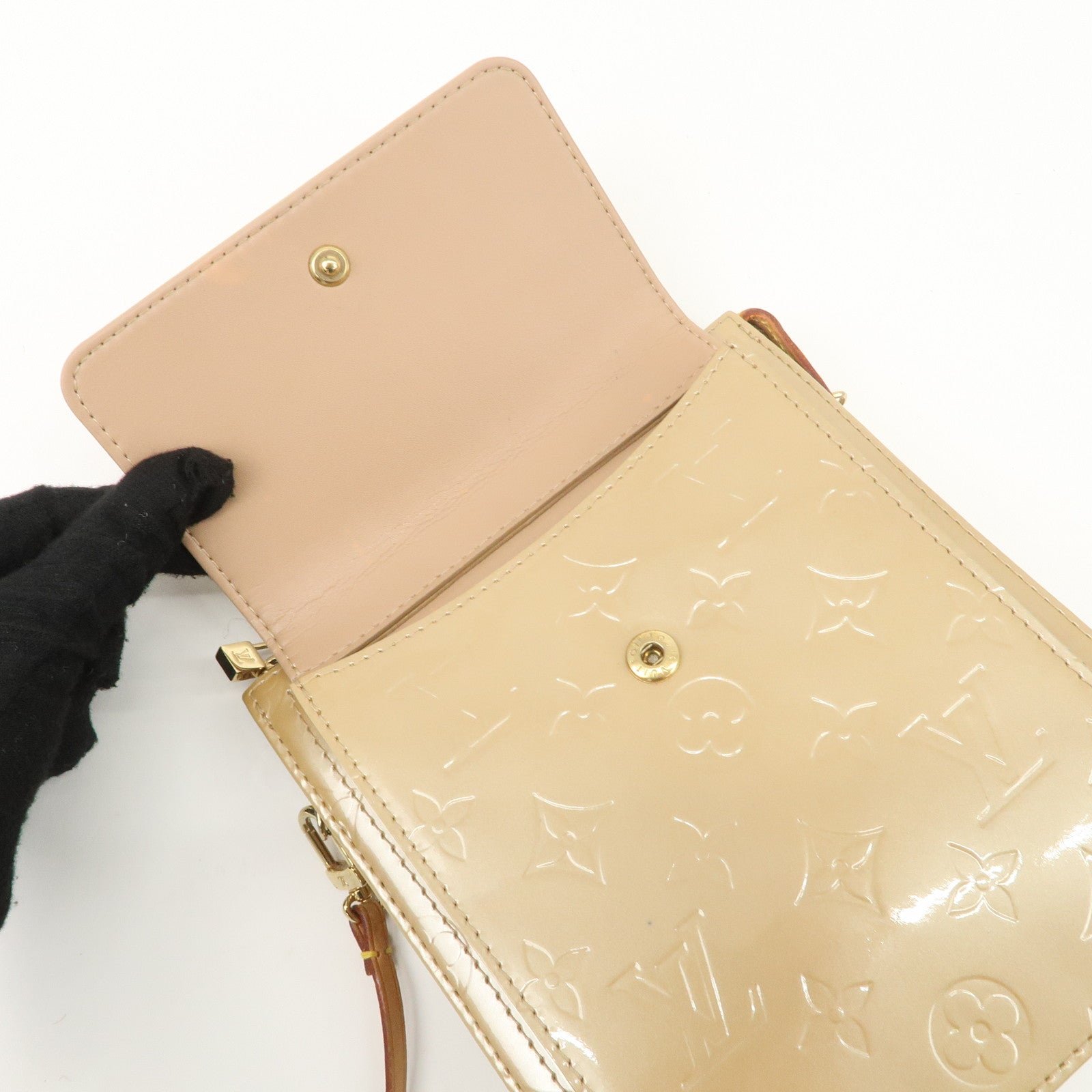 Louis Vuitton Monogram Vernis Motte Shoulder Bag Noisette M91337 Used