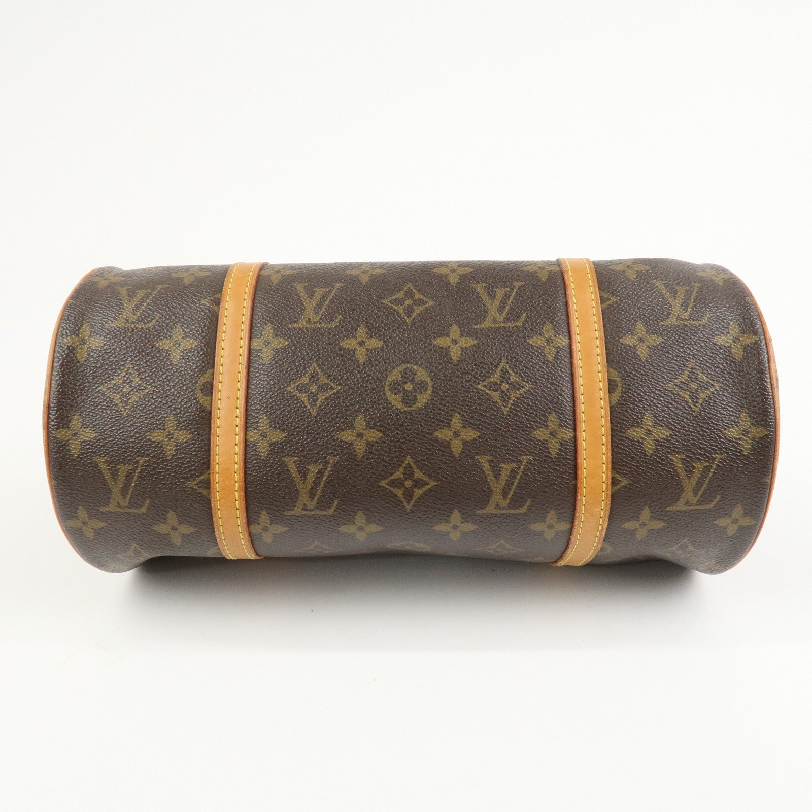 Louis Vuitton Monogram Papillon 30 Hand Bag Brown M51385