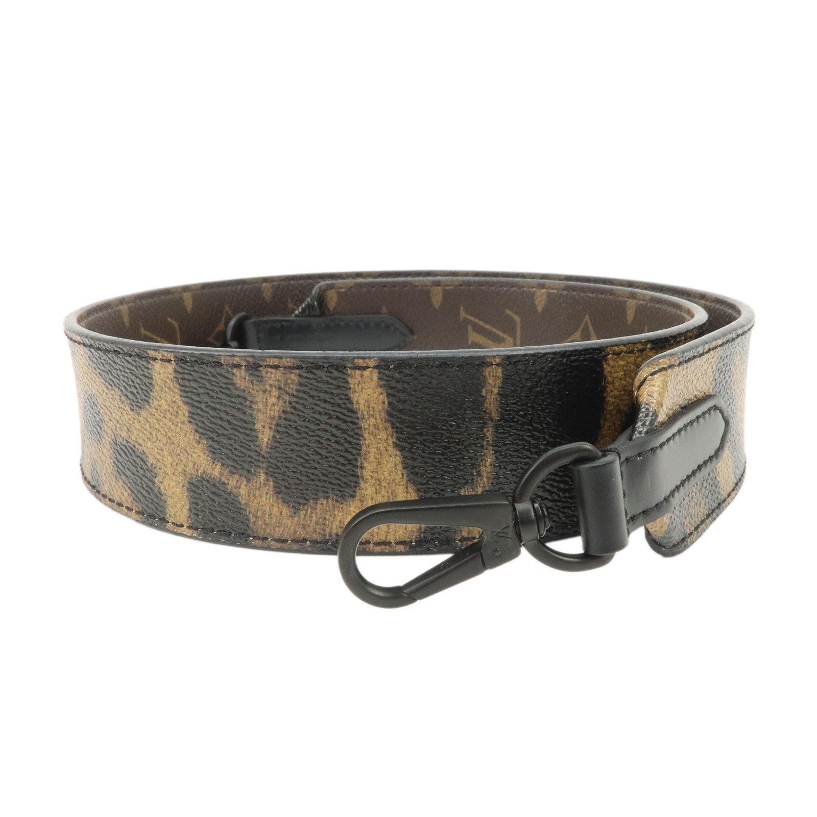 Louis Vuitton Monogram Canvas Shoulder Strap Leopard Brown J02290