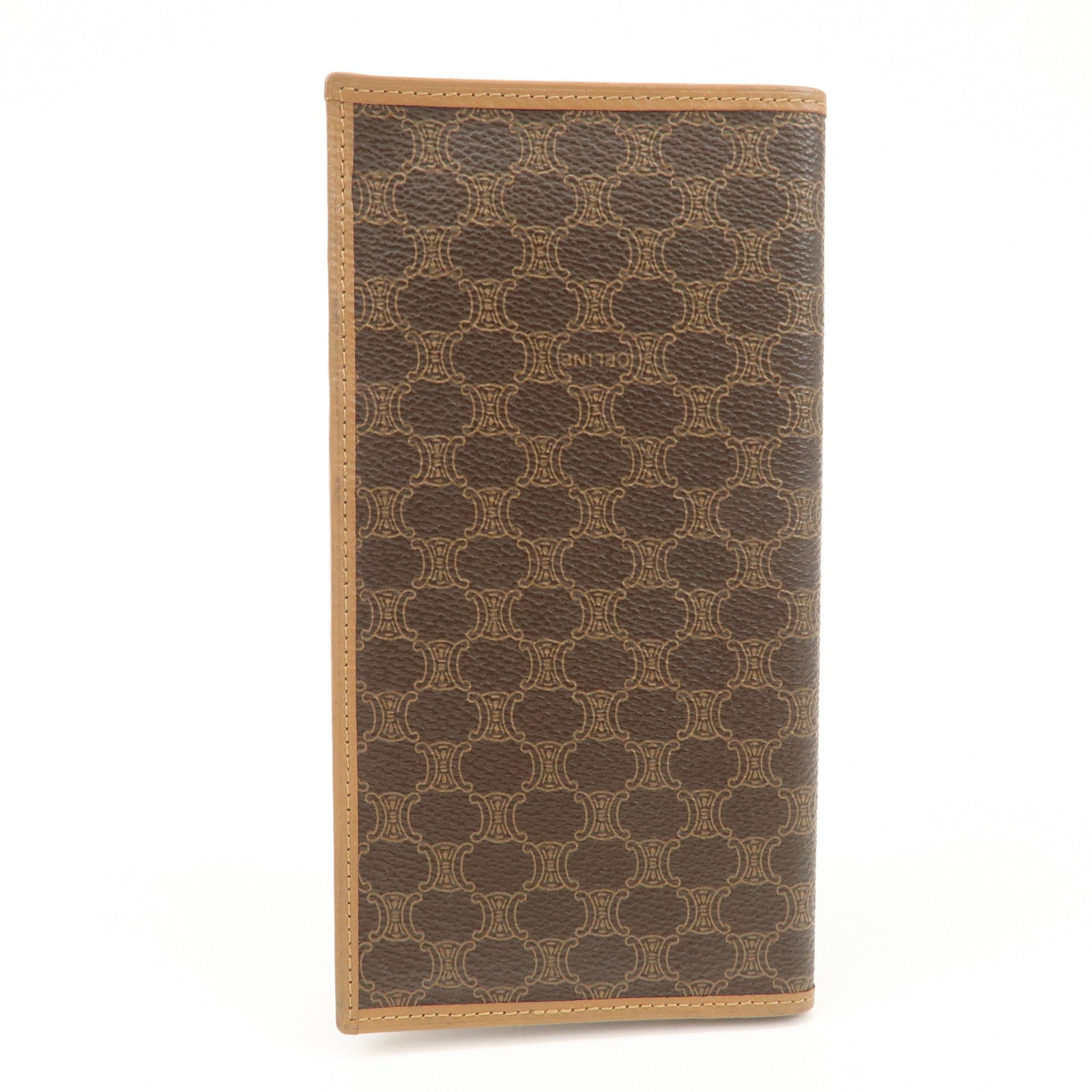 CELINE Macadam PVC Leather Long Wallet Brown