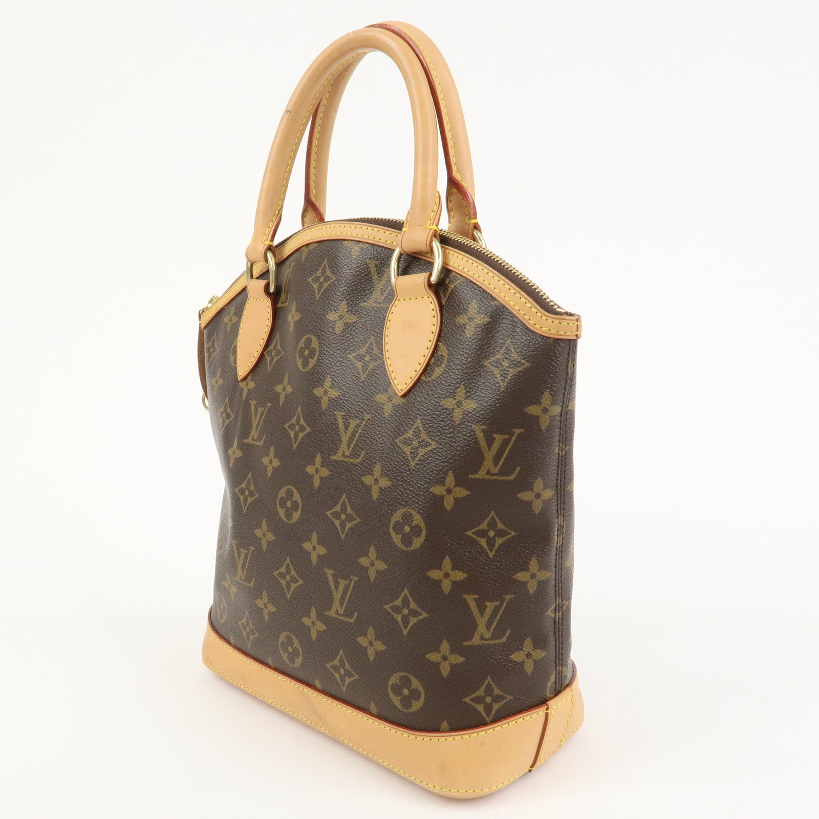Louis Vuitton Monogram Lockit PM Hand Bag Tote Bag Brown M40102