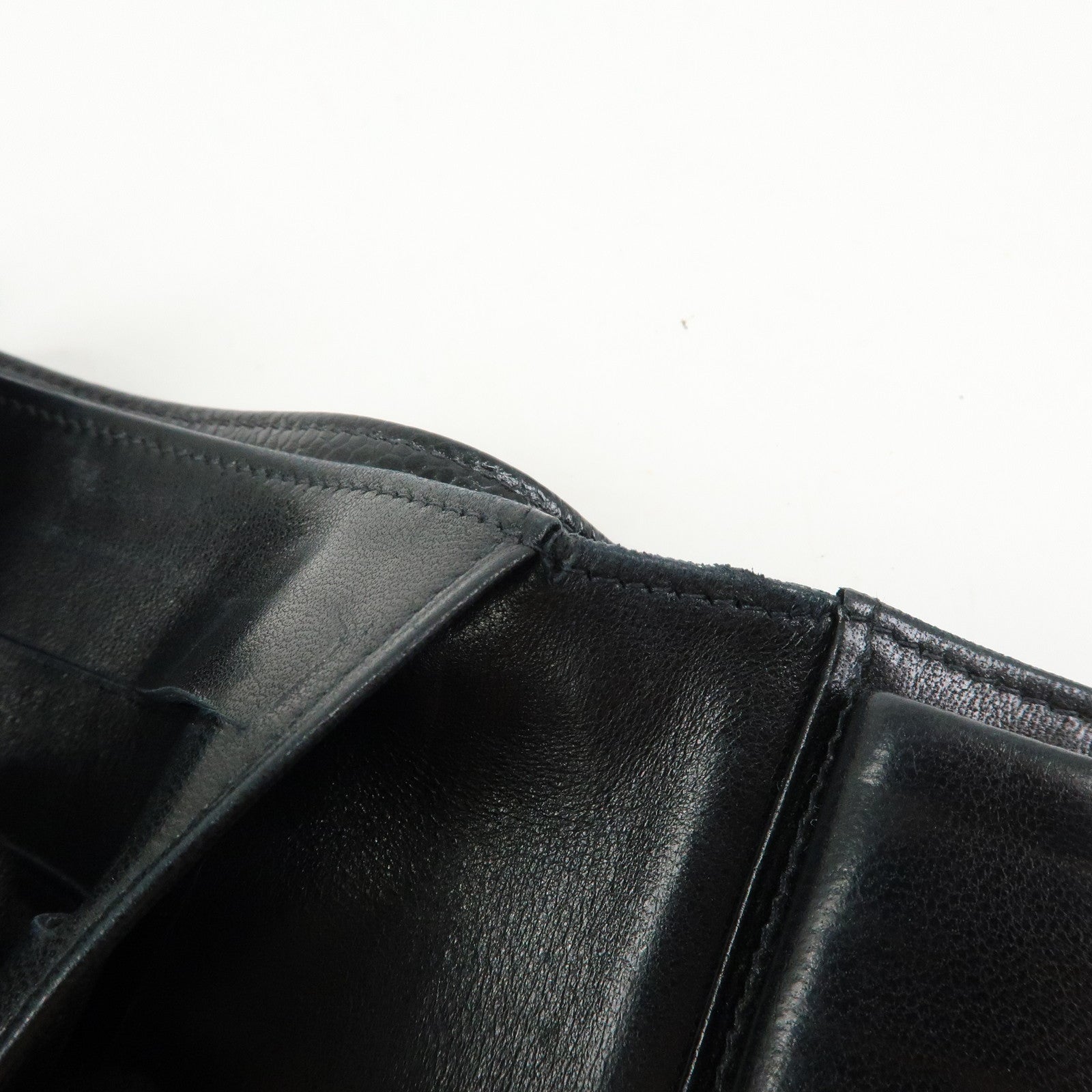 CHANEL COCO Mark Caviarskin Long Wallet Black