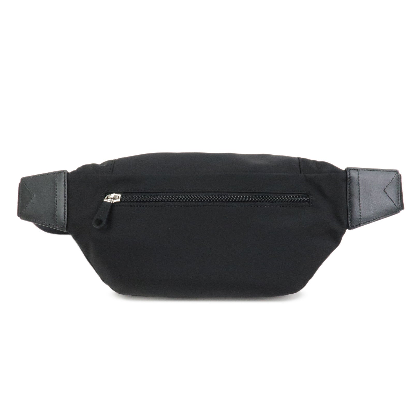 BURBERRY Nylon Leather Waist Bag Crossbody Bag Black