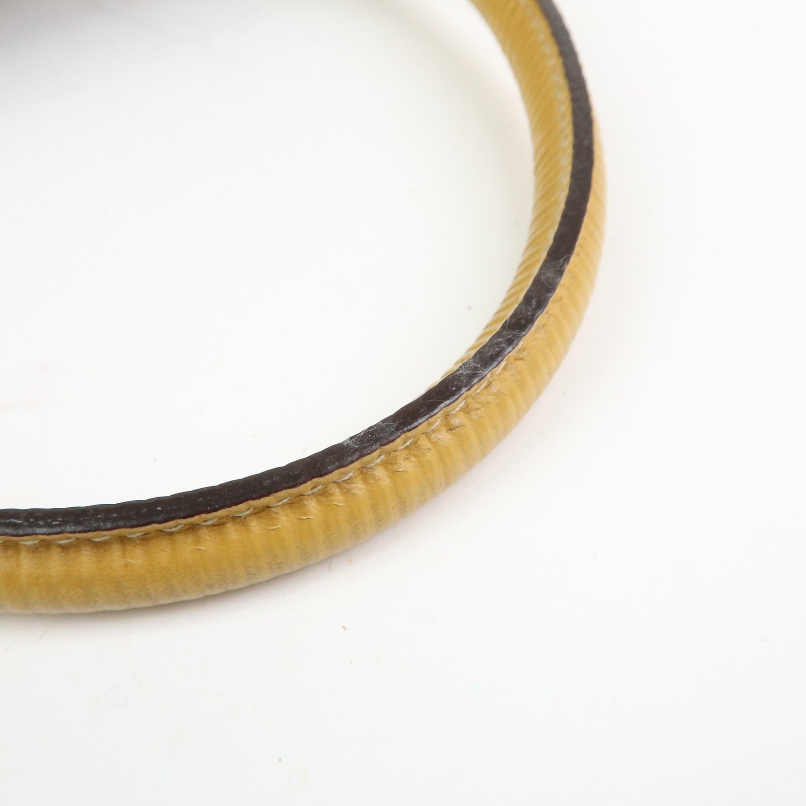 FENDI Pequin Canvas Leather 2Way Bag Hand Bag Shoulder Bag Brown