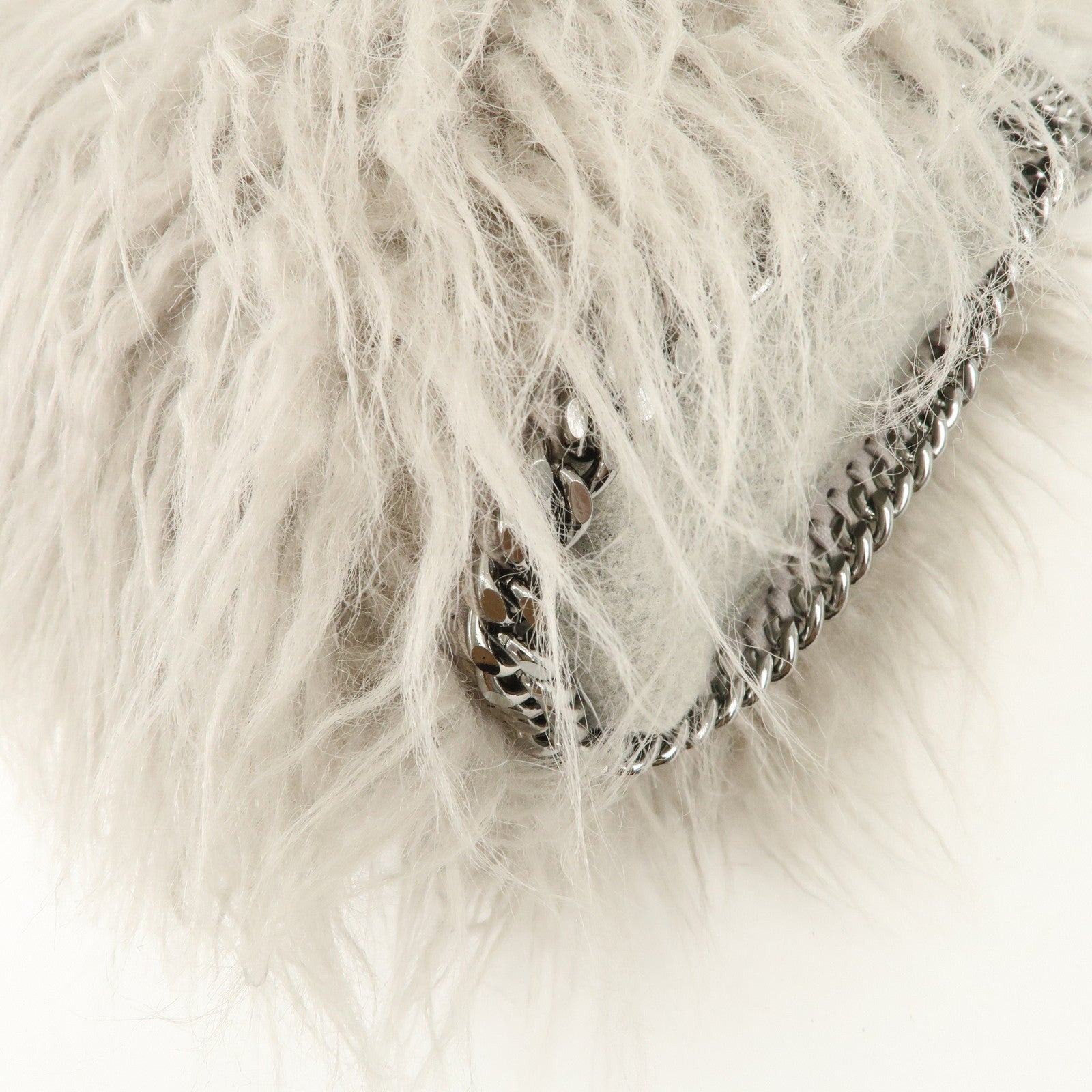 STELLA MCCARTNEY Falabella 2Way Bag Hand Bag Shoulder Bag Gray