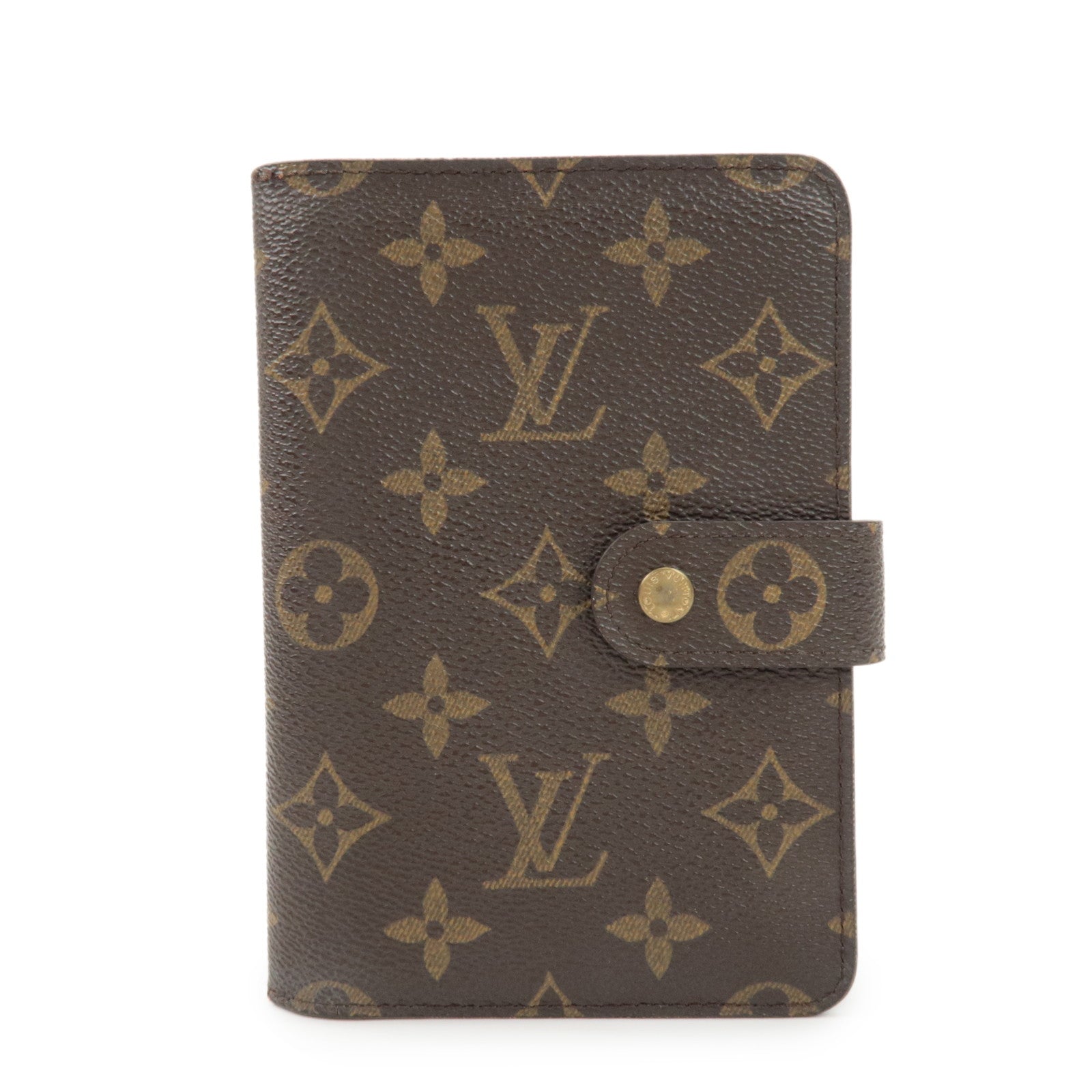Louis Vuitton Monogram Porte Papier Zip Bi-fold Wallet Brown M61207 Used