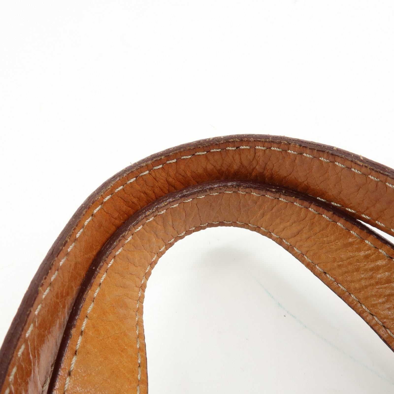 CELINE Macadam PVC Leather Tote Bag Hand Bag Shoulder Bag Brown