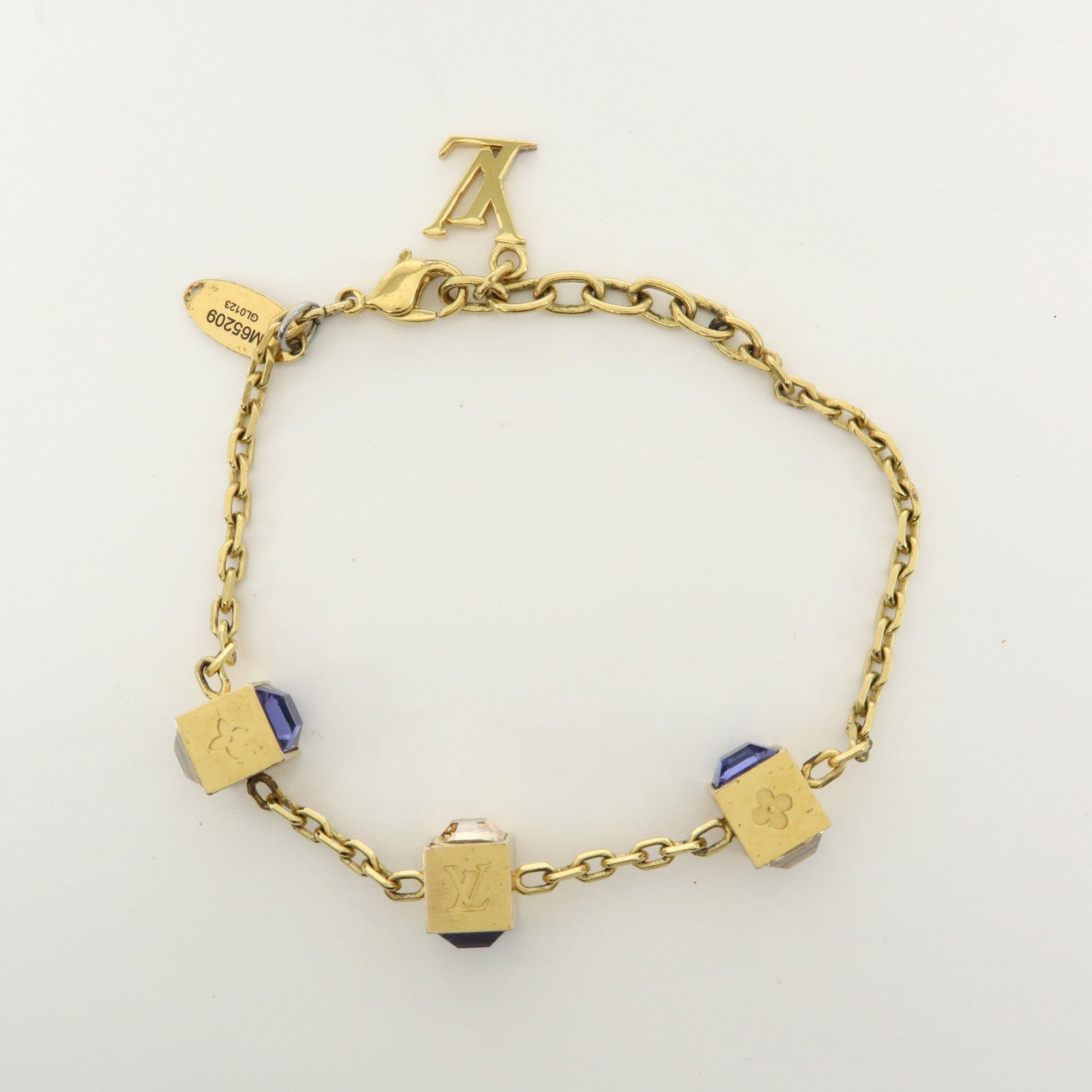 Louis Vuitton Monogram Bracelet Gamble Metal Bracelet Gold M65209