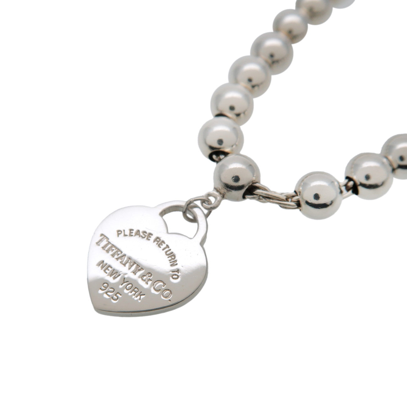 Tiffany & Co Return to Tiffany Mini Heart Tag Beads Bracelet SV925