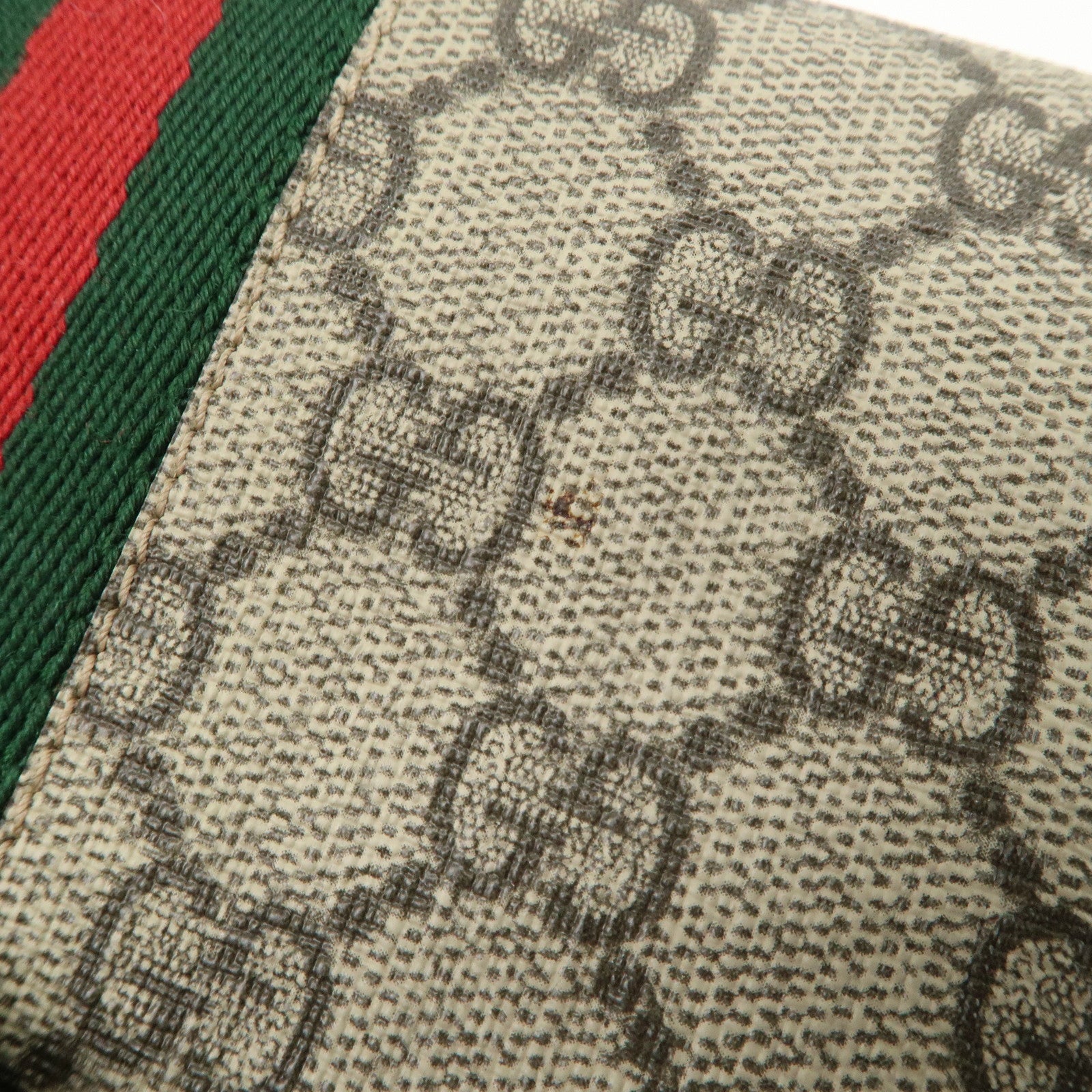 GUCCI Ophidia GG Supreme WOC Chain Wallet Long Wallet Brown 546592