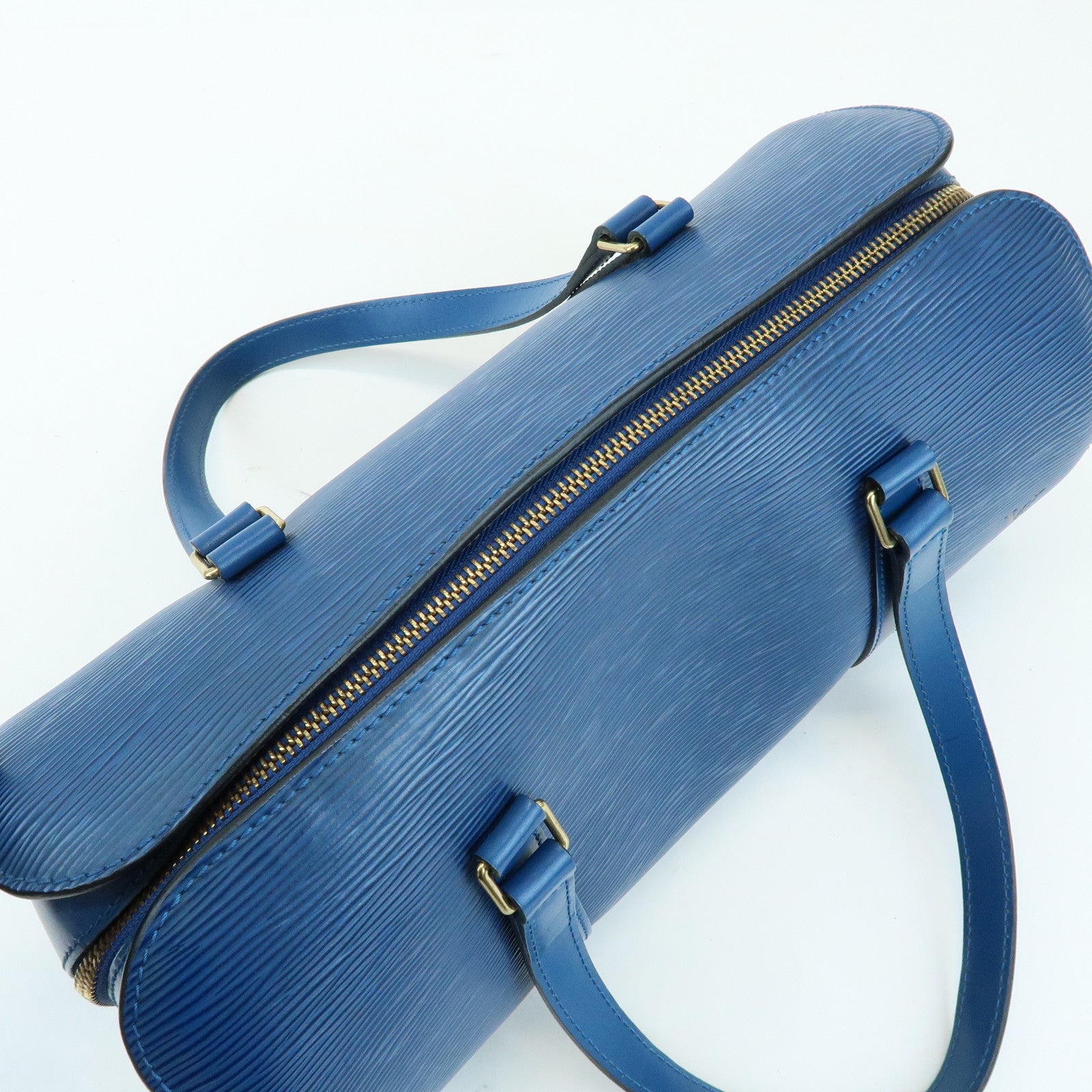 Louis Vuitton Epi Soufflot Shoulder Bag & Pouch Toledo Blue M52225