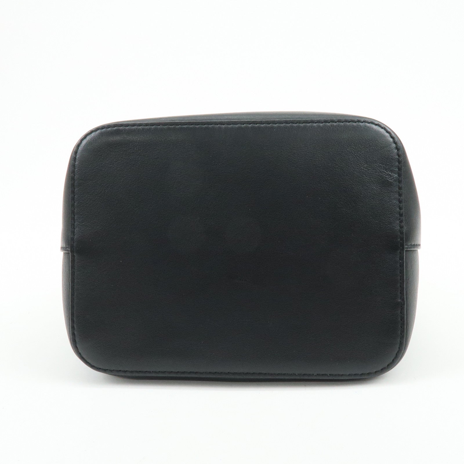 FENDI Mon Tresor Leather 2Way Bag Hand Bag Shoulder Bag Black Red