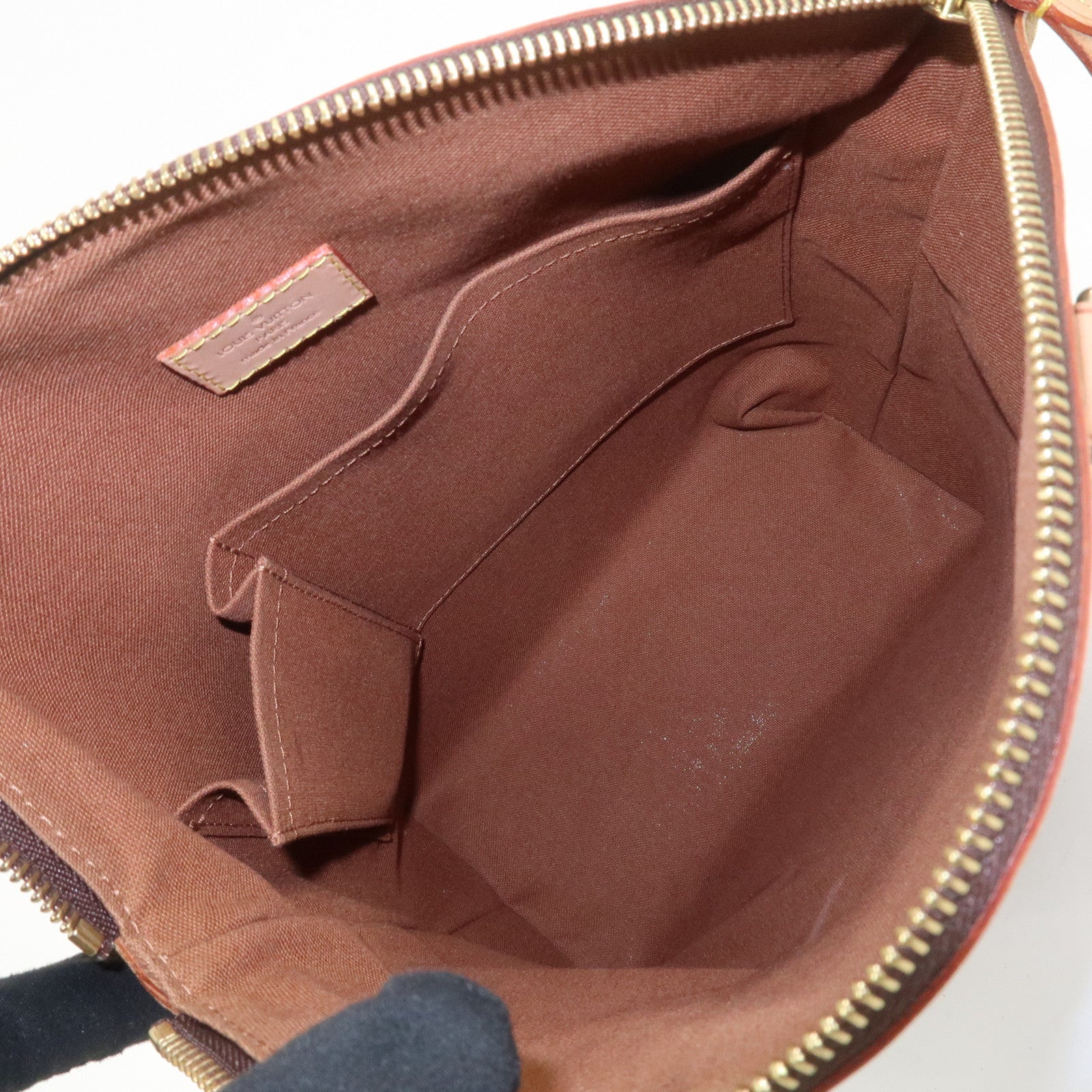 Louis Vuitton Monogram Lockit PM Hand Bag Tote Bag Brown M40102