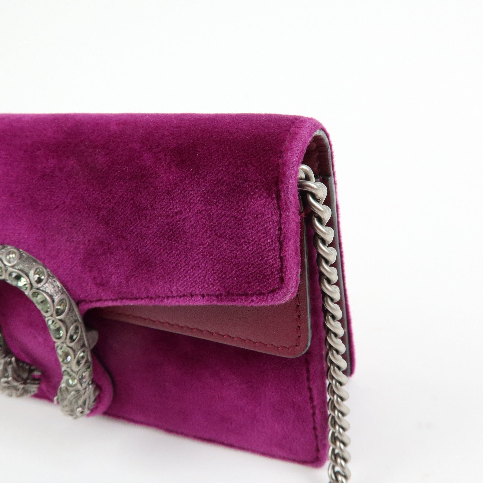 GUCCI Dionysus Super Mini Bag Velvet Chain Shoulder Bag 476432