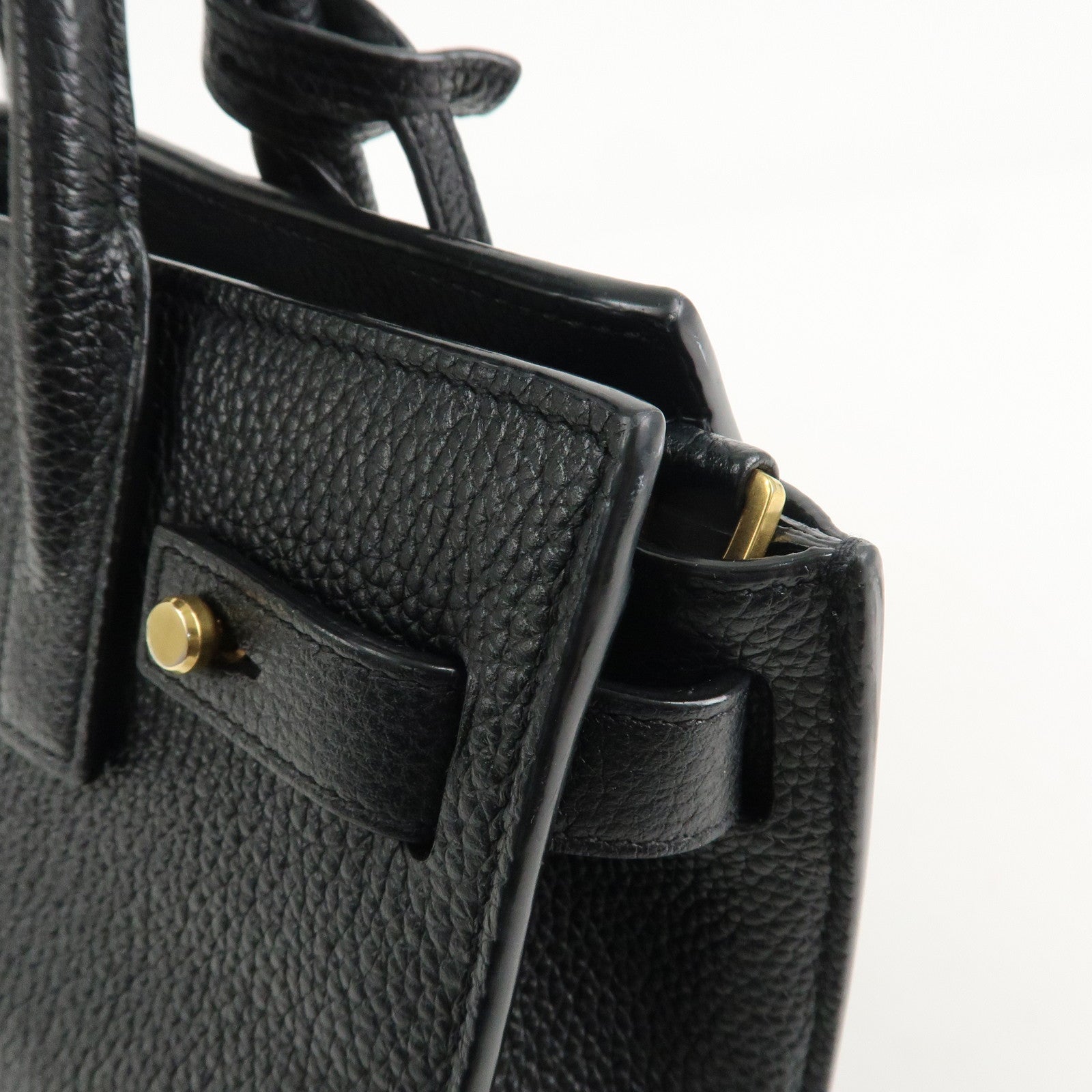 SAINT LAURENT PARIS Sac De Jour 2WAY Bag Hand Bag Black 717449