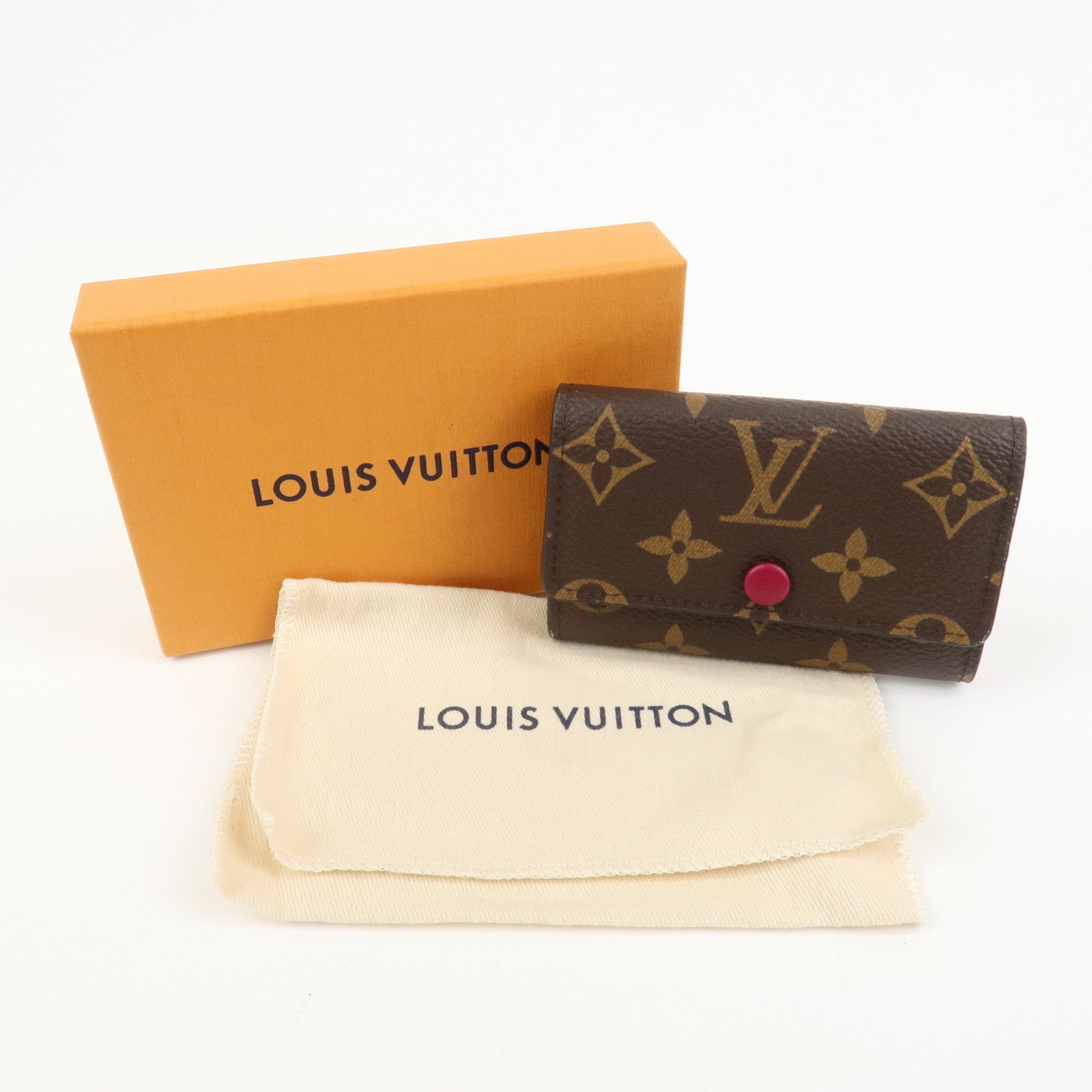 Louis Vuitton Monogram Multicles 6 Key Case Fuchsia M60701