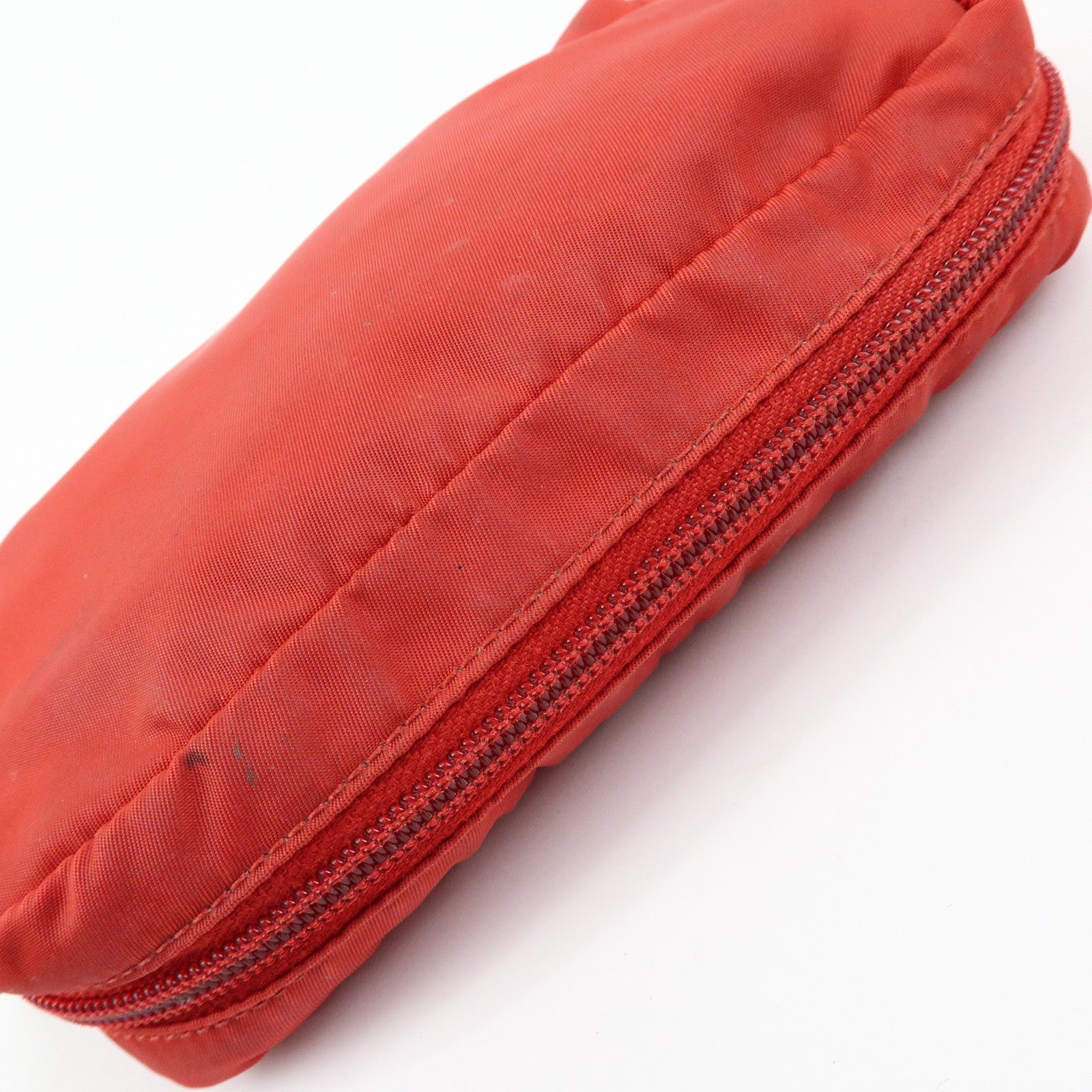 PRADA Triangle Logo Set of 3 Wallet Pouch Black Brown Red