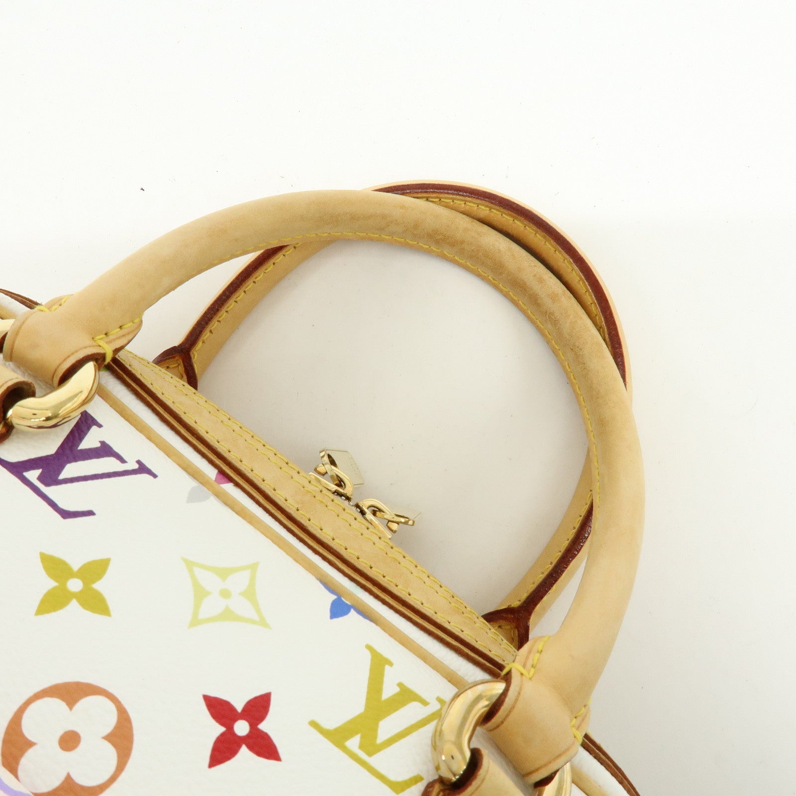Louis Vuitton Monogram Priscilla Hand Bag Multicolor Blanc M40096