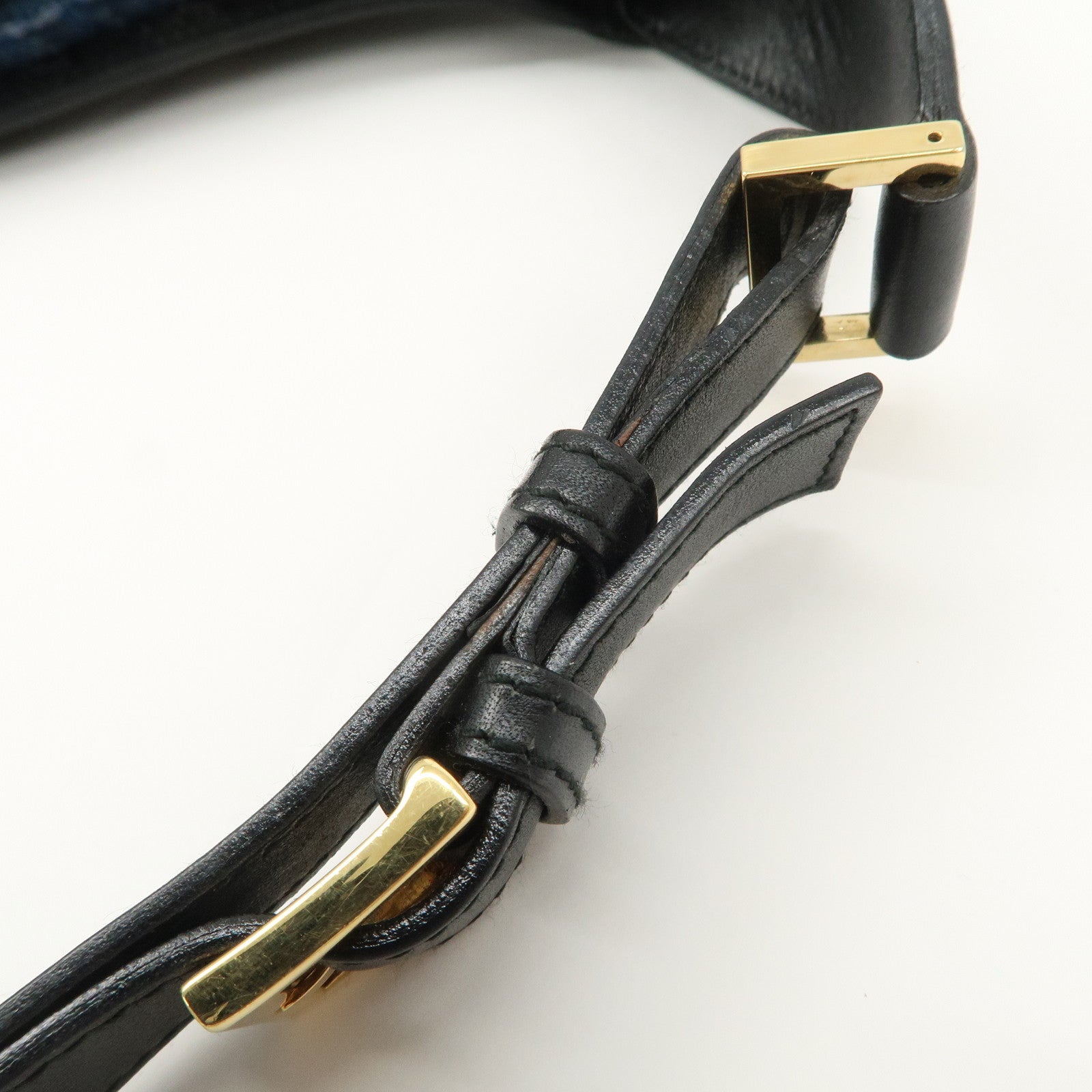 GUCCI Dionysus Suede Leather Shoulder Bag Dark Brown Black 001.4067 Used