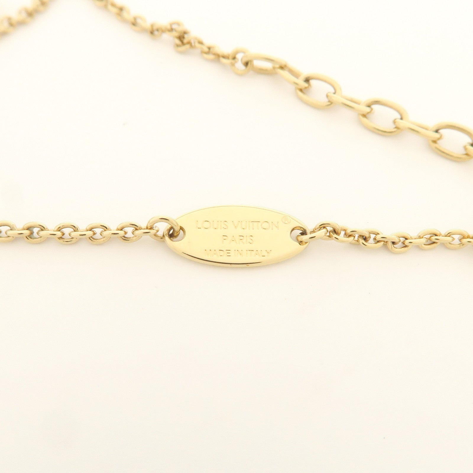 Louis Vuitton LV Bracelet Metal Strass Bracelet Gold M1342A