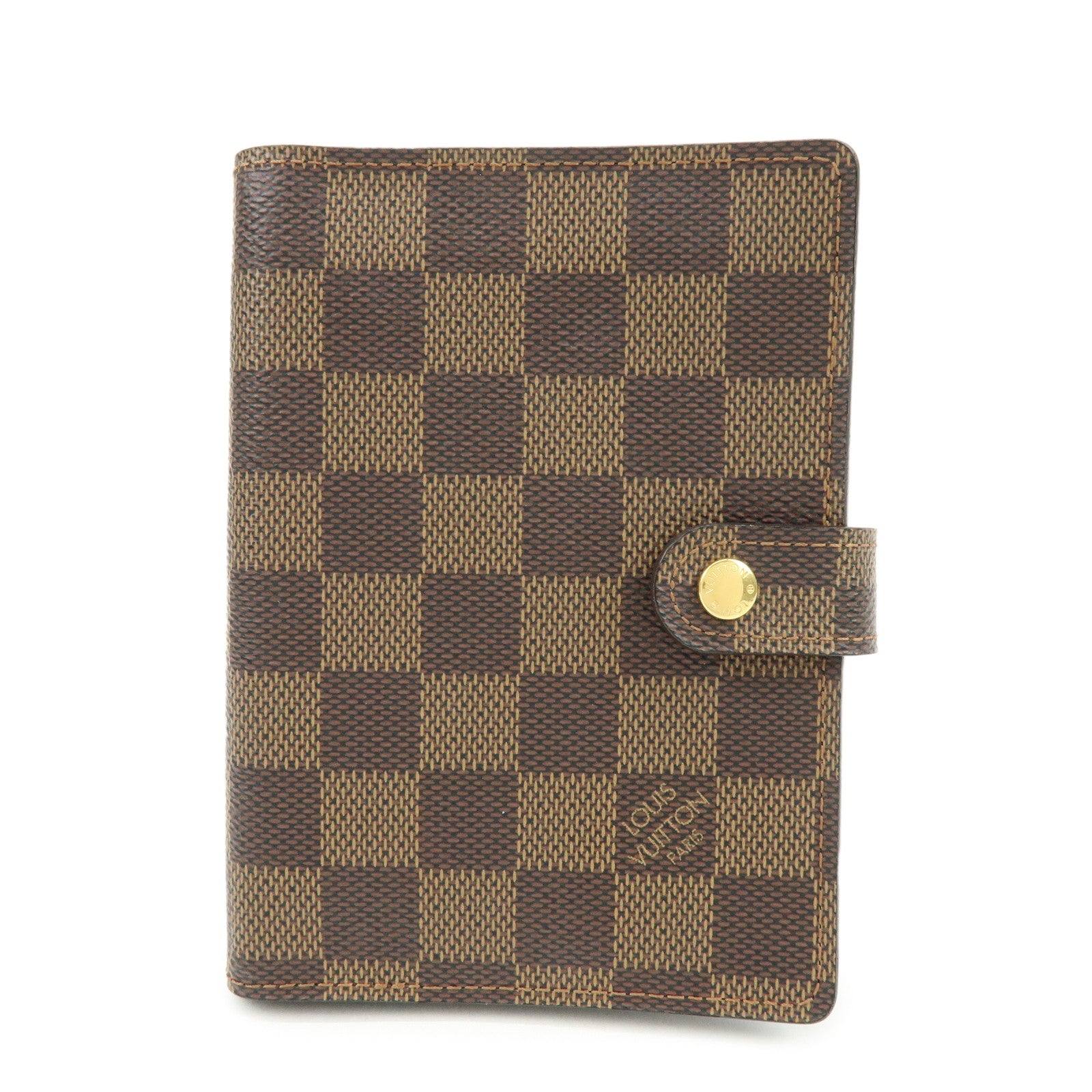 Louis Vuitton Damier Agenda PM Planner Cover Brown R20700