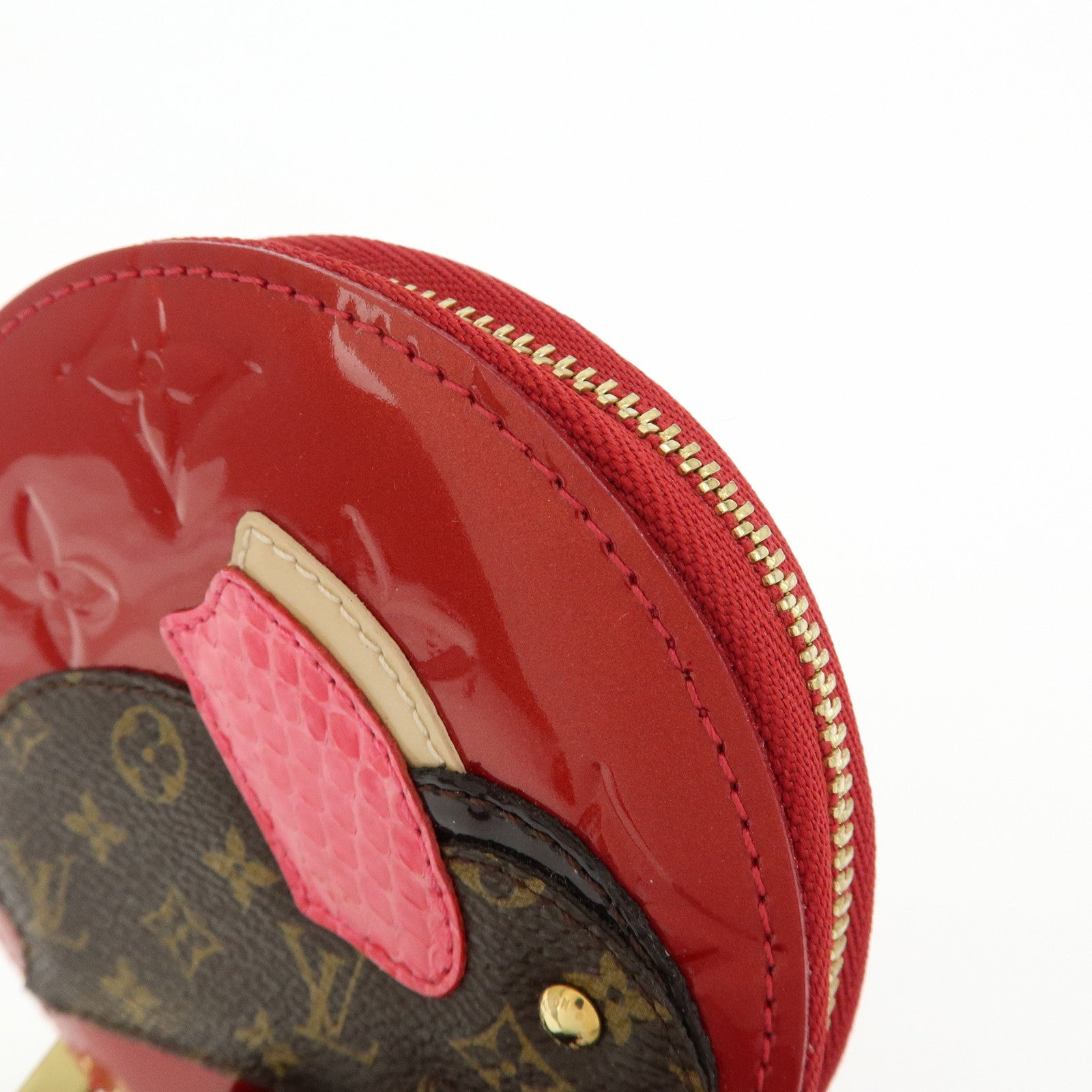 Louis Vuitton Monogram Vernis Leather Portemonnaie Lapin Coin Case