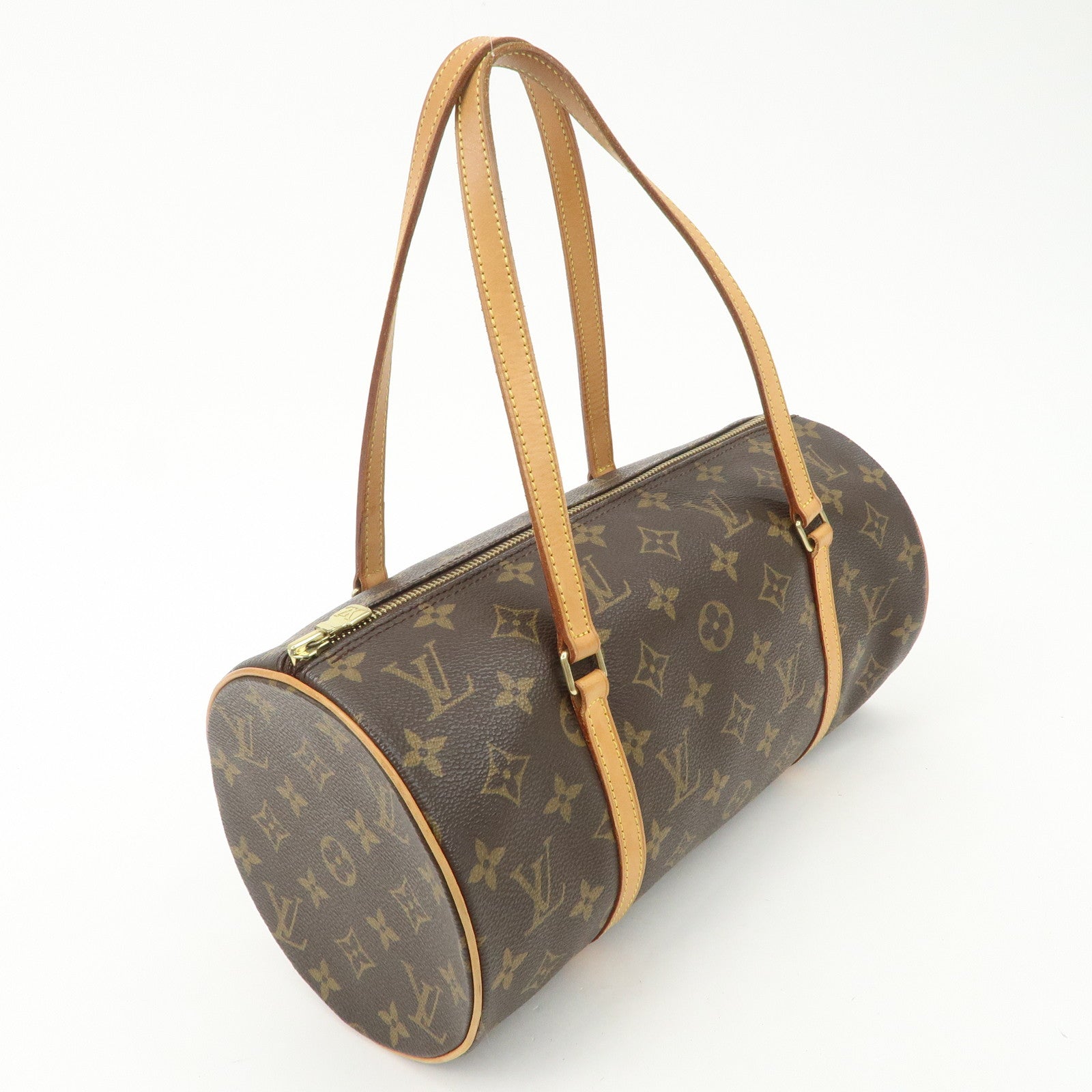Louis Vuitton Monogram Papillon 30 Hand Bag New Style Brown M51385