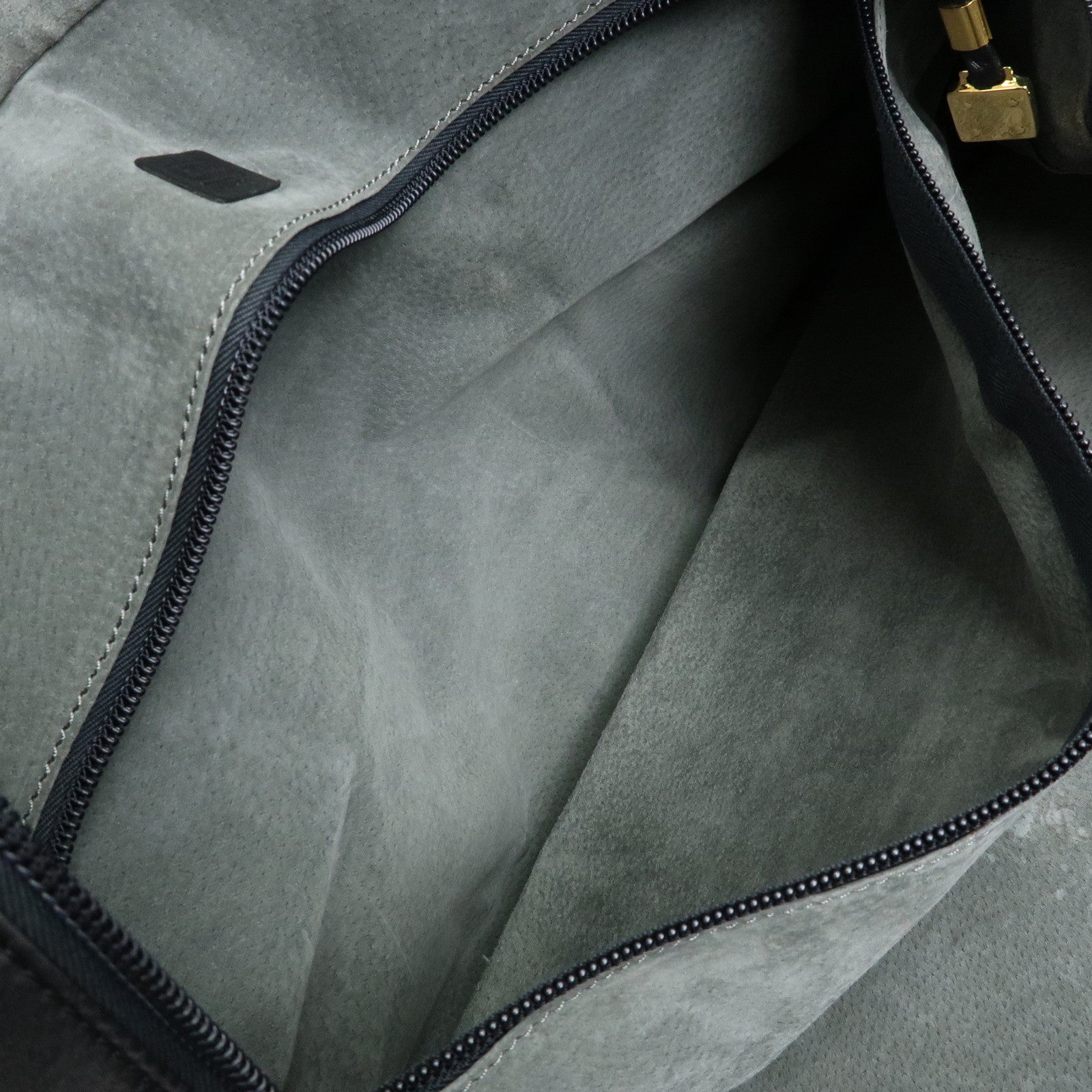 LOEWE Anagram Amazona 50 Leather Hand Bag Boston Bag Black
