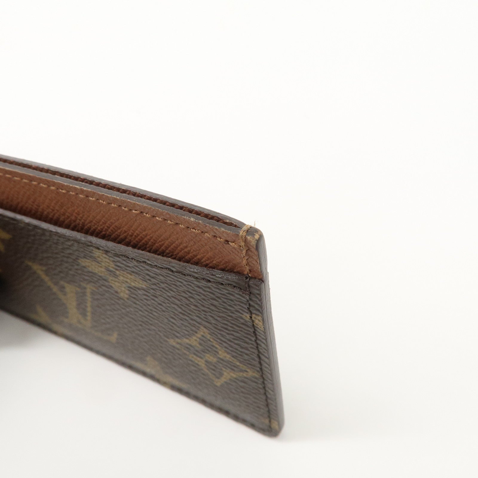 Louis Vuitton Monogram Canvas Porte Cartes Card Case M61733 Used