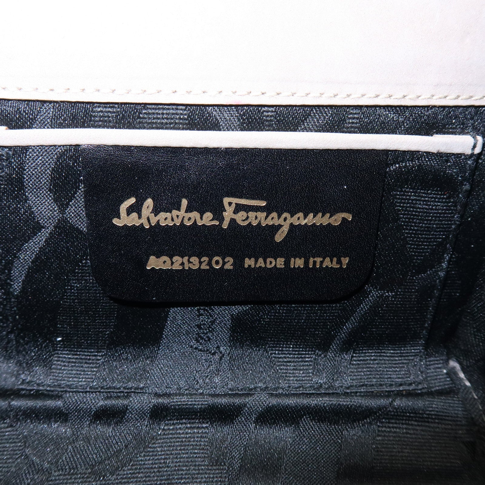 Ferragamo Vara Suede 3Way Chain Shoulder Bag Clutch Waist Bag Beige