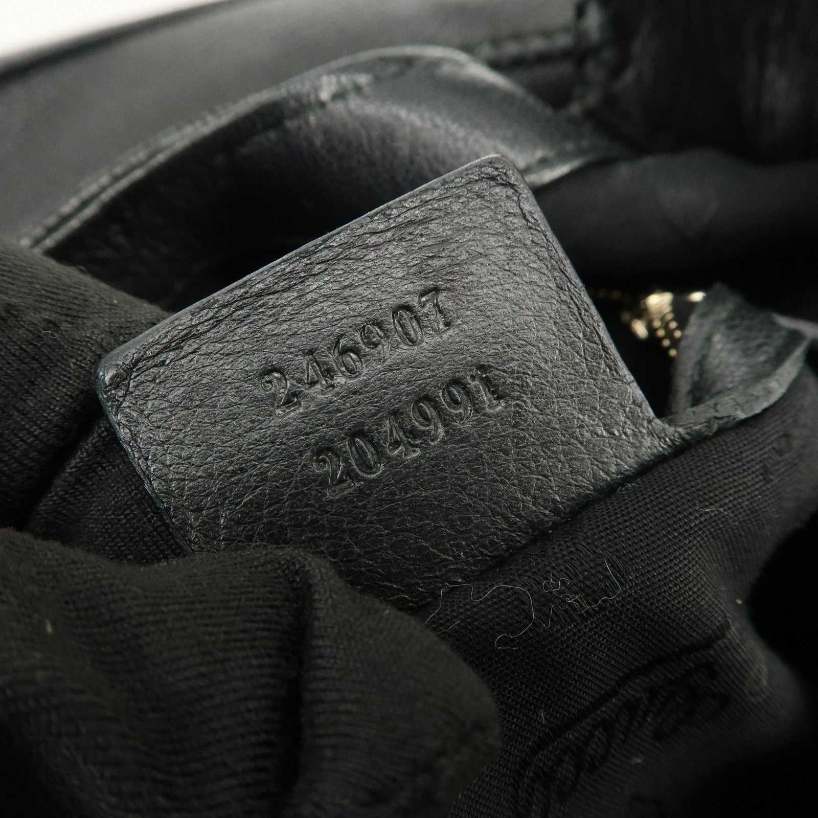 GUCCI New Jackie Leather 2Way Shoulder Hand Bag Black 246907