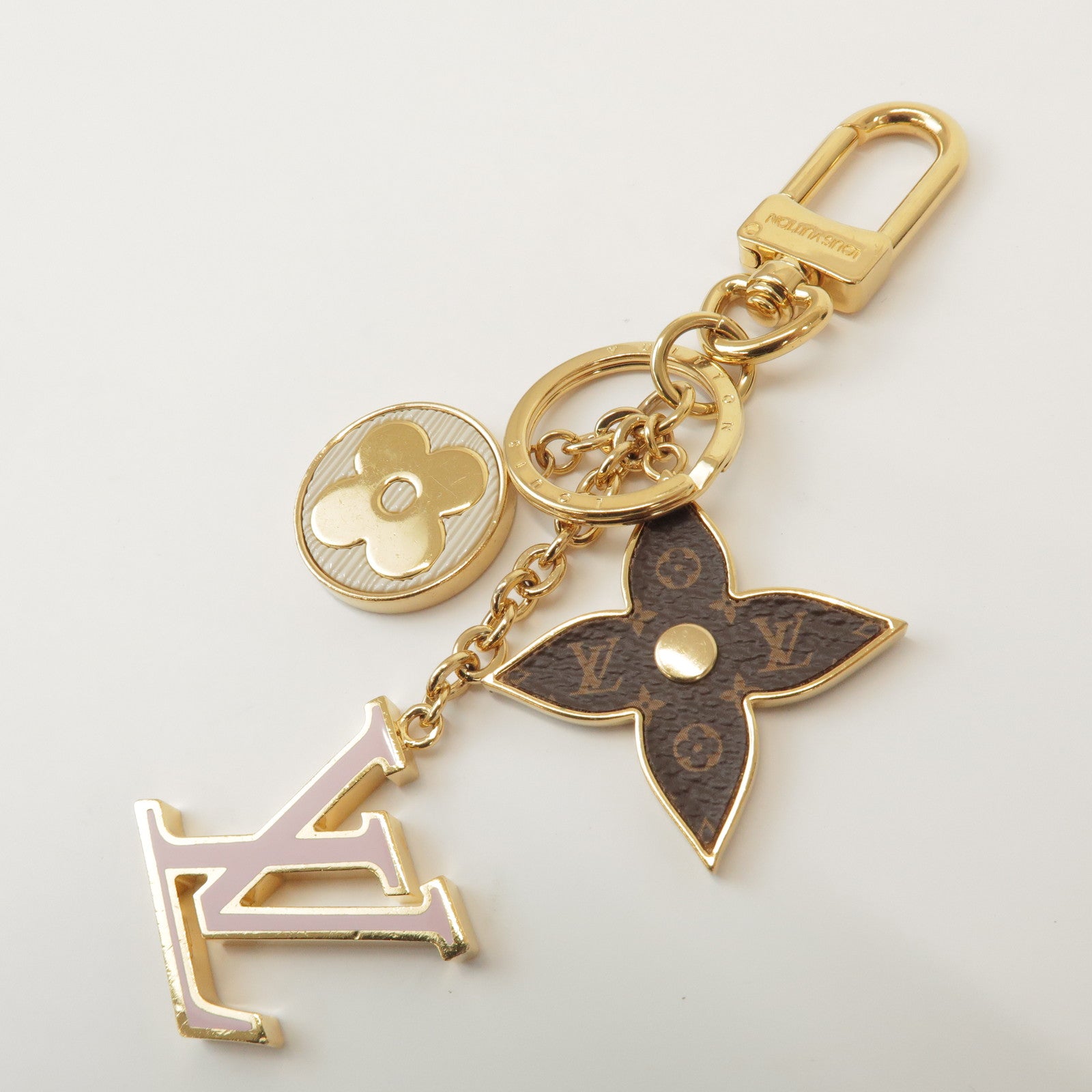 Louis Vuitton Porte Cles Spring Street Metal Bag Charm Gold M69008