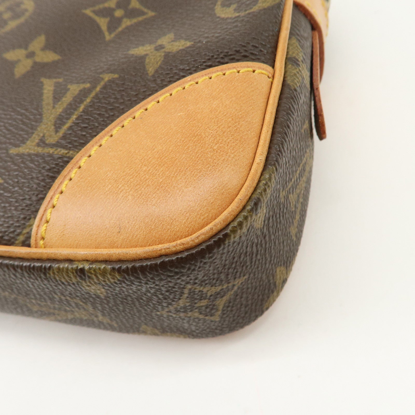 Louis Vuitton Monogram Marly Dragonne GM Clutch Bag Brown M51825 Used