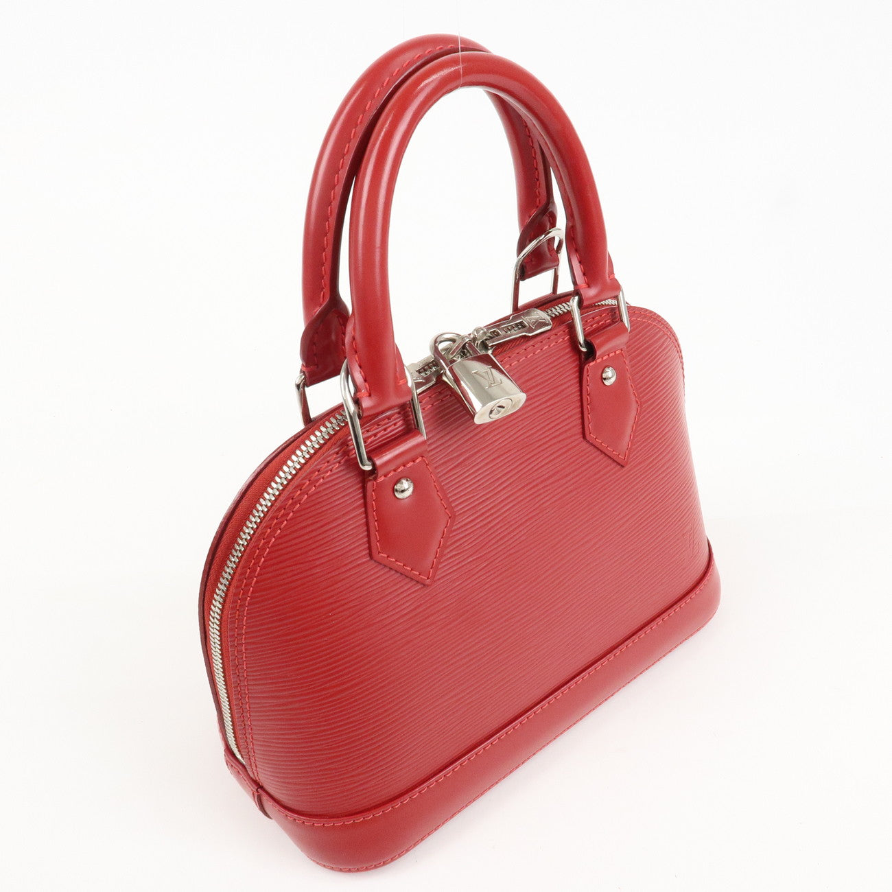 Louis Vuitton Epi Alma BB 2Way Hand Shoulder Bag Carmine M40850 Used