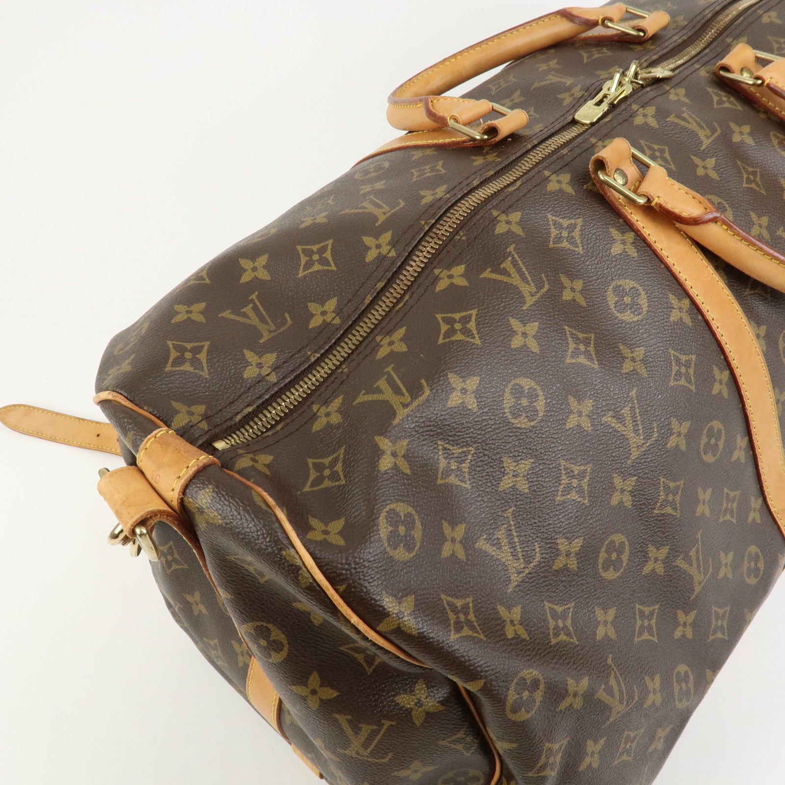 Louis Vuitton Monogram Keep All Bandouliere 60 Boston Bag M41412
