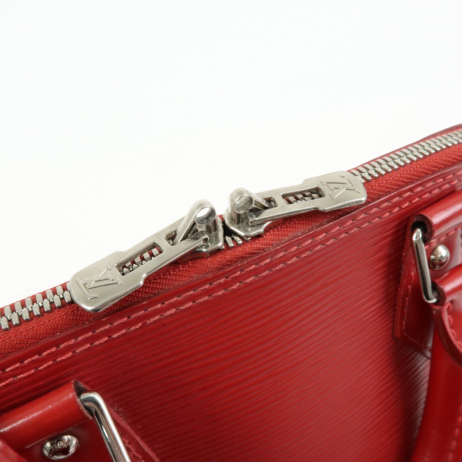 Louis Vuitton Epi Alma PM Leather Hand Bag Carmine Red M4058E
