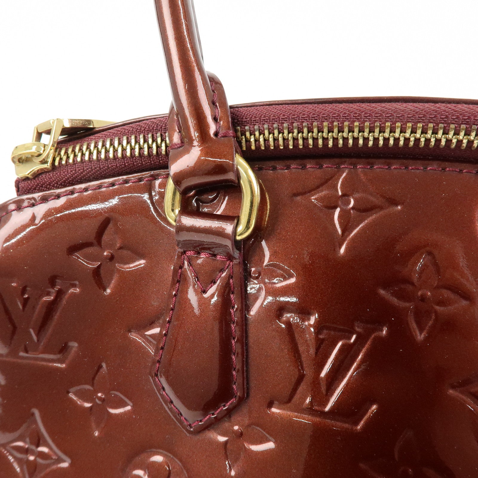 Louis Vuitton Monogram Vernis Sherwood PM Rouge Forvist M91492