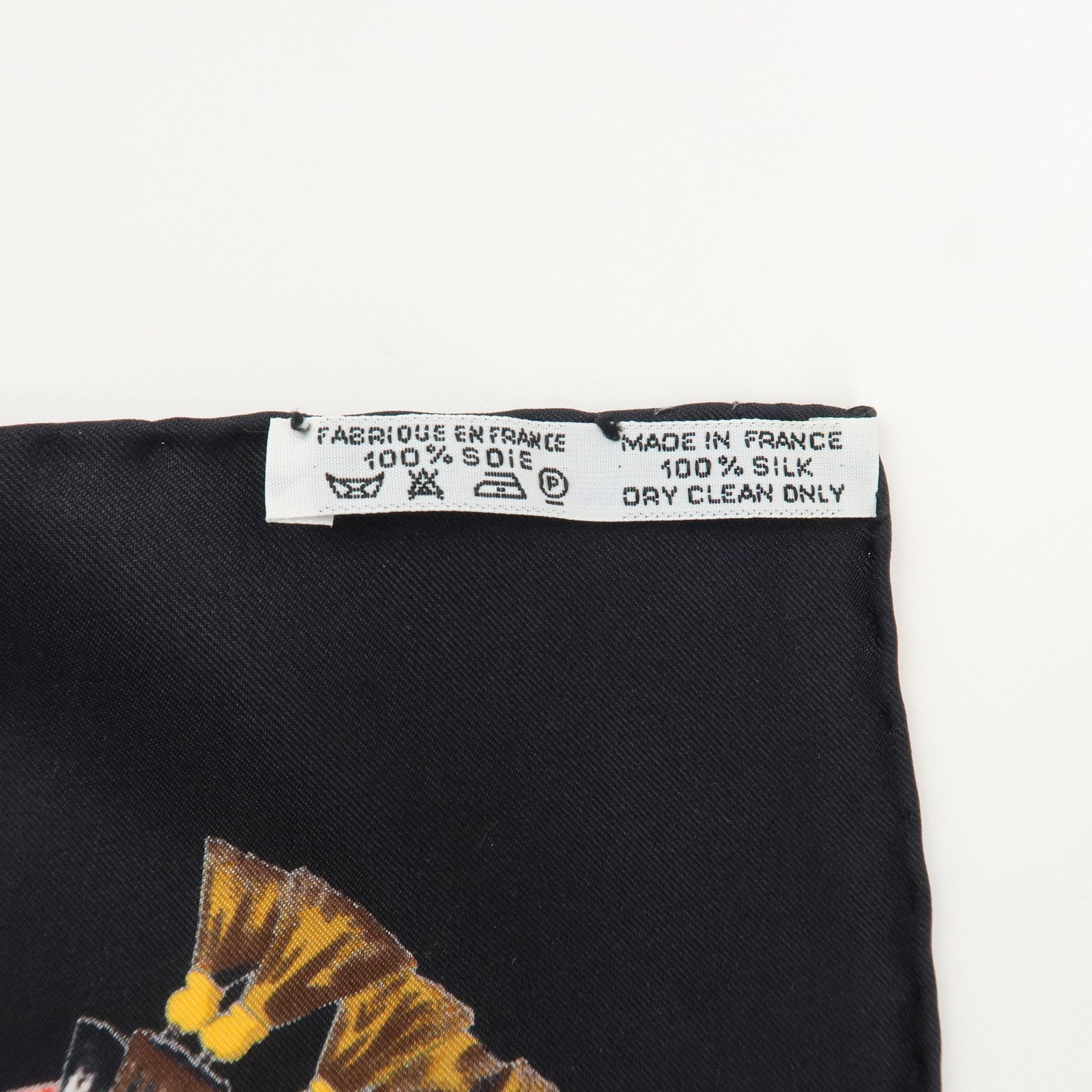 HERMES Carre 90 Silk 100% Scarf Les Voitures A Transformation Black Used