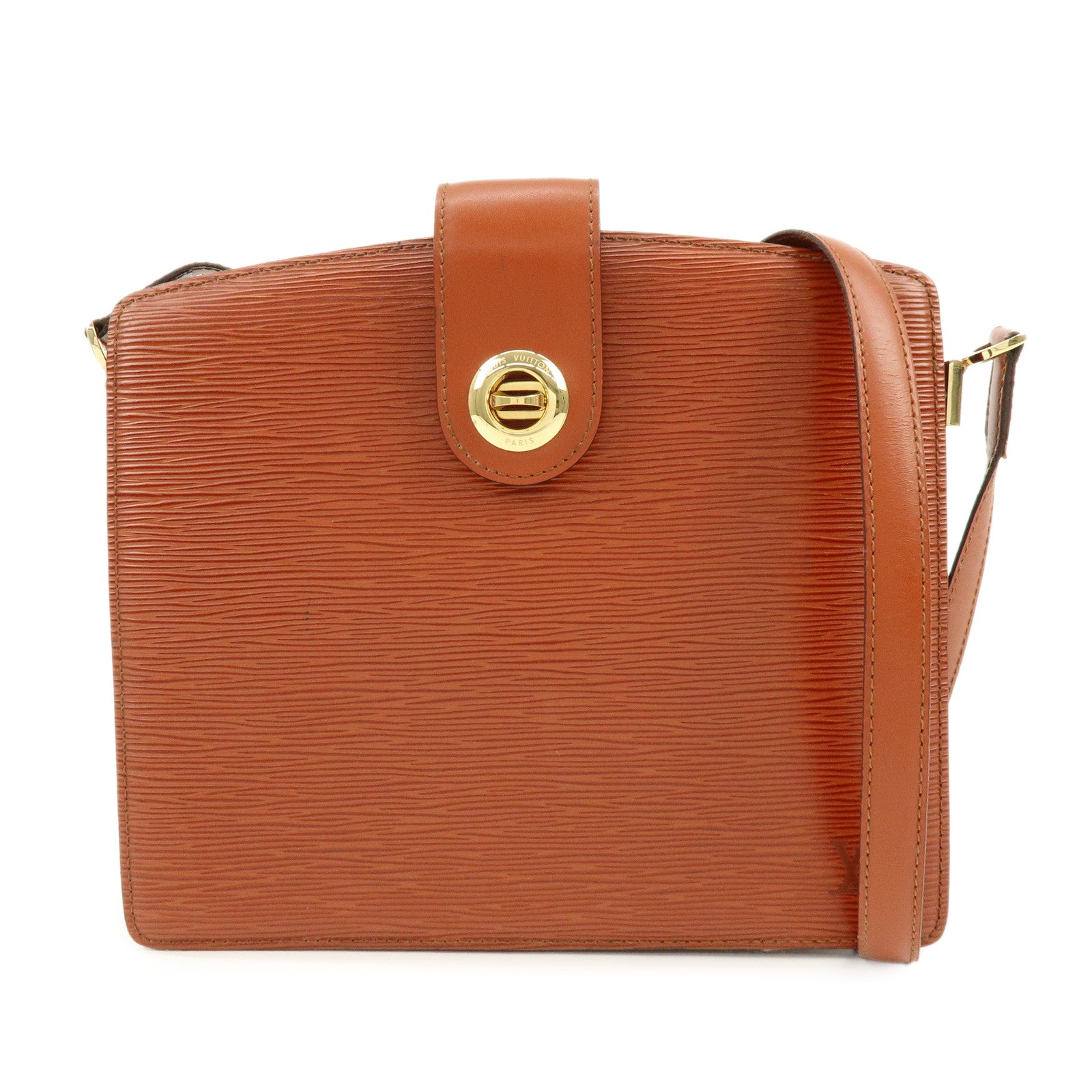 Louis Vuitton Epi Leather Capucines Shoulder Bag Kenya Brown M52343