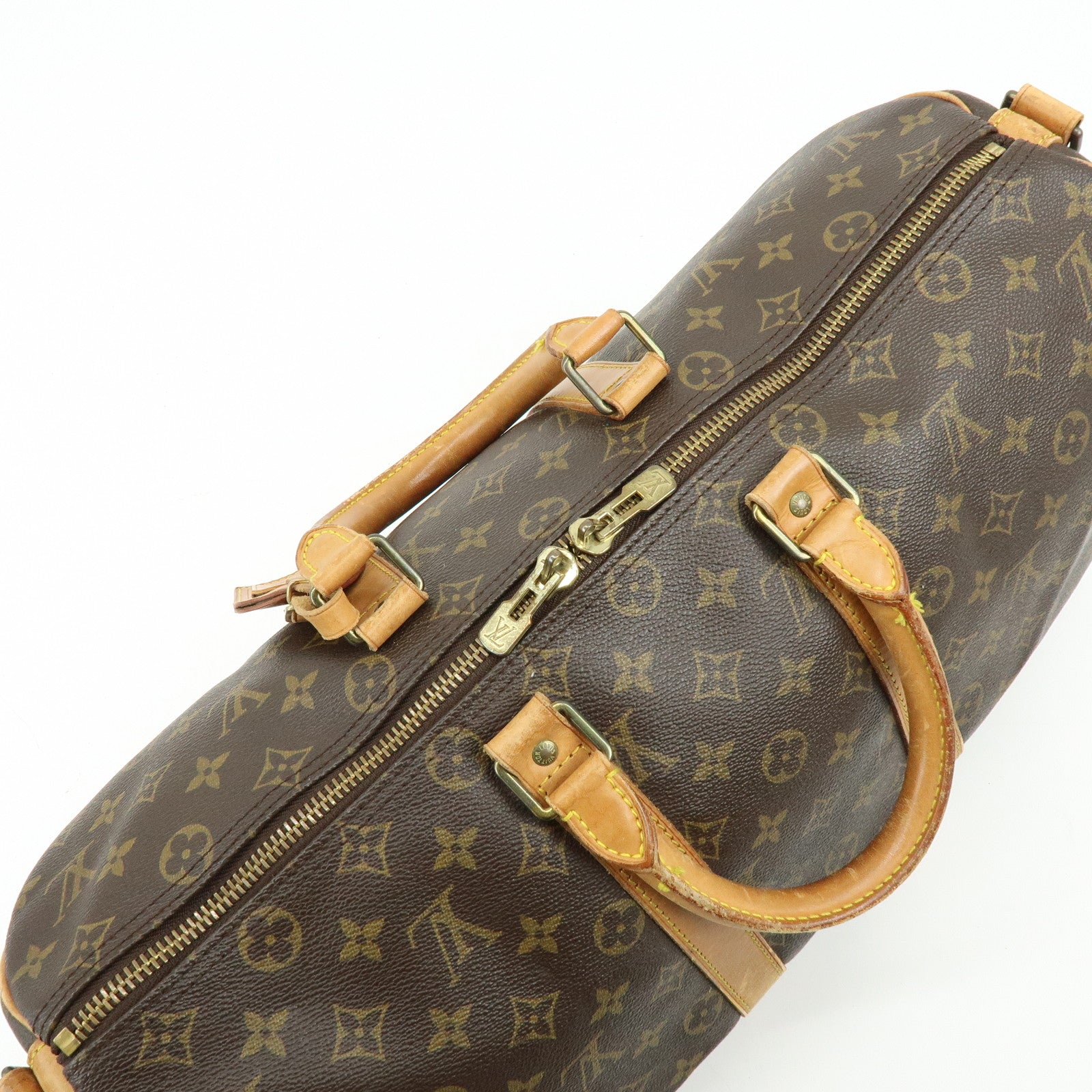 Louis Vuitton Monogram Keep All Bandouliere 45 Boston Bag M41418