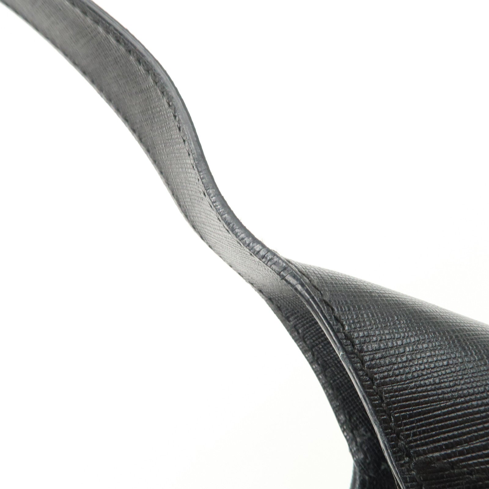 Ferragamo Gancini Leather Shoulder Bag Black