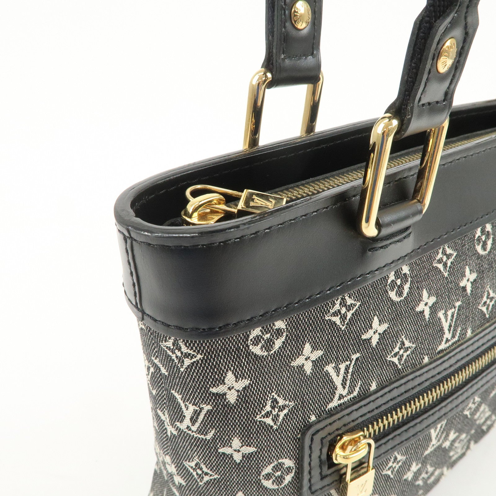 Louis Vuitton Monogram Mini Lucille PM Hand Bag Noir M92610