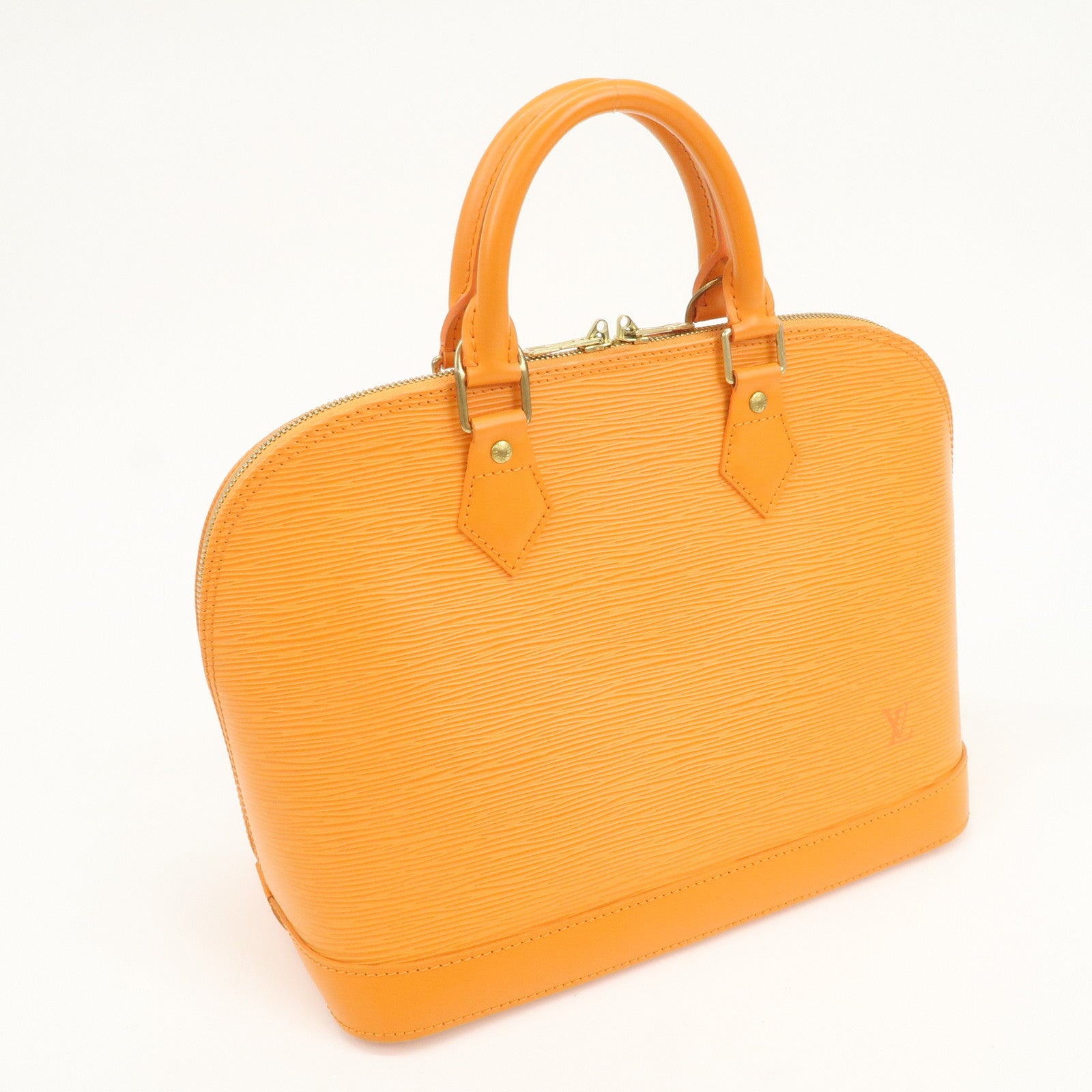 Louis Vuitton Epi Leather Alma PM Hand Bag Mandarin Orange M5124H