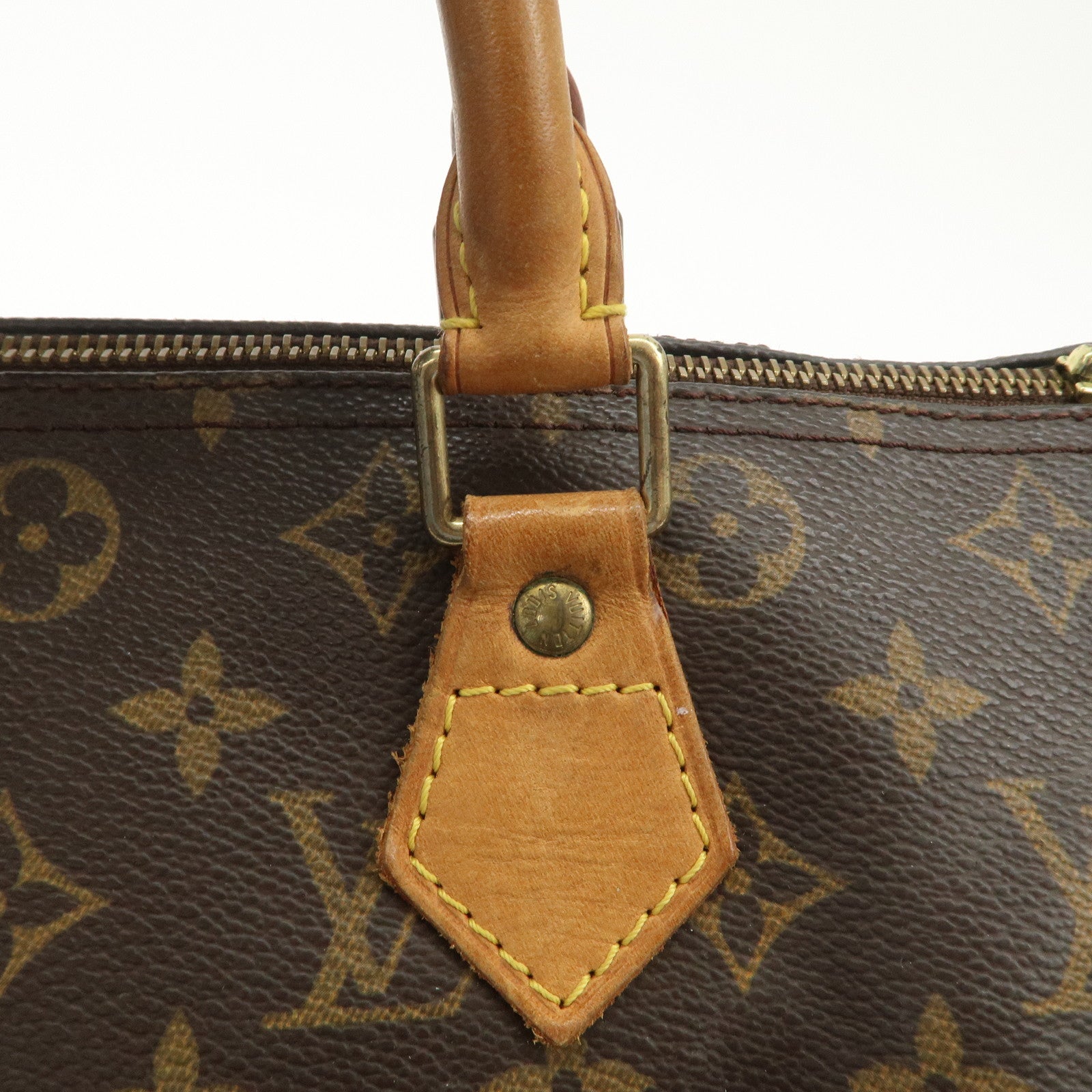 Louis Vuitton Monogram Speedy 30 Hand Bag Boston Bag Brown M41526 Used