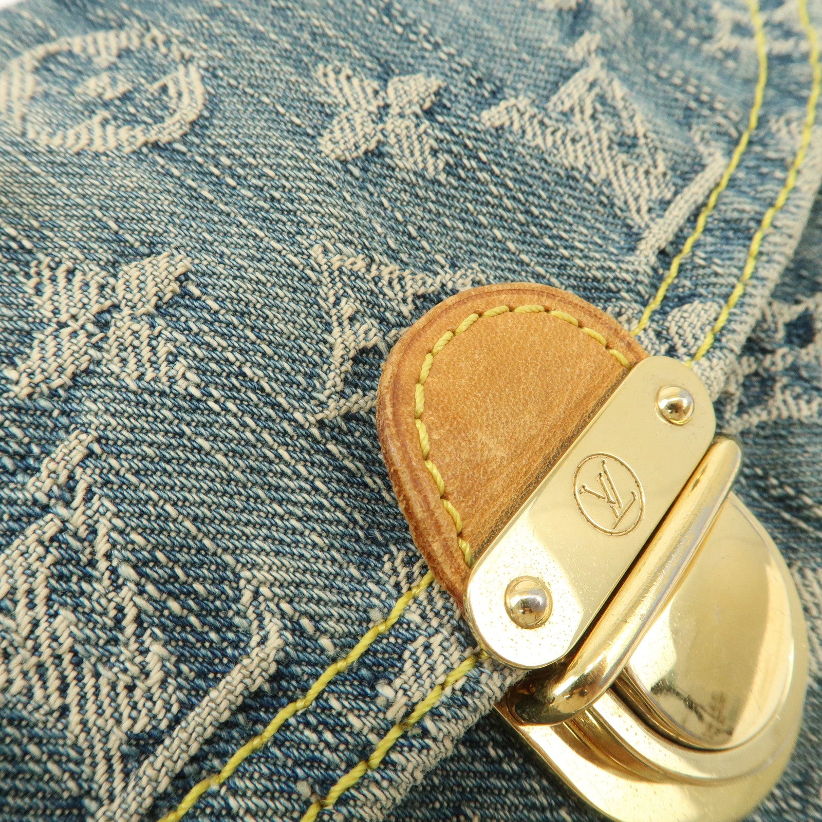 Louis Vuitton Monogram Denim Mini Pleaty Shoulder Bag M95050
