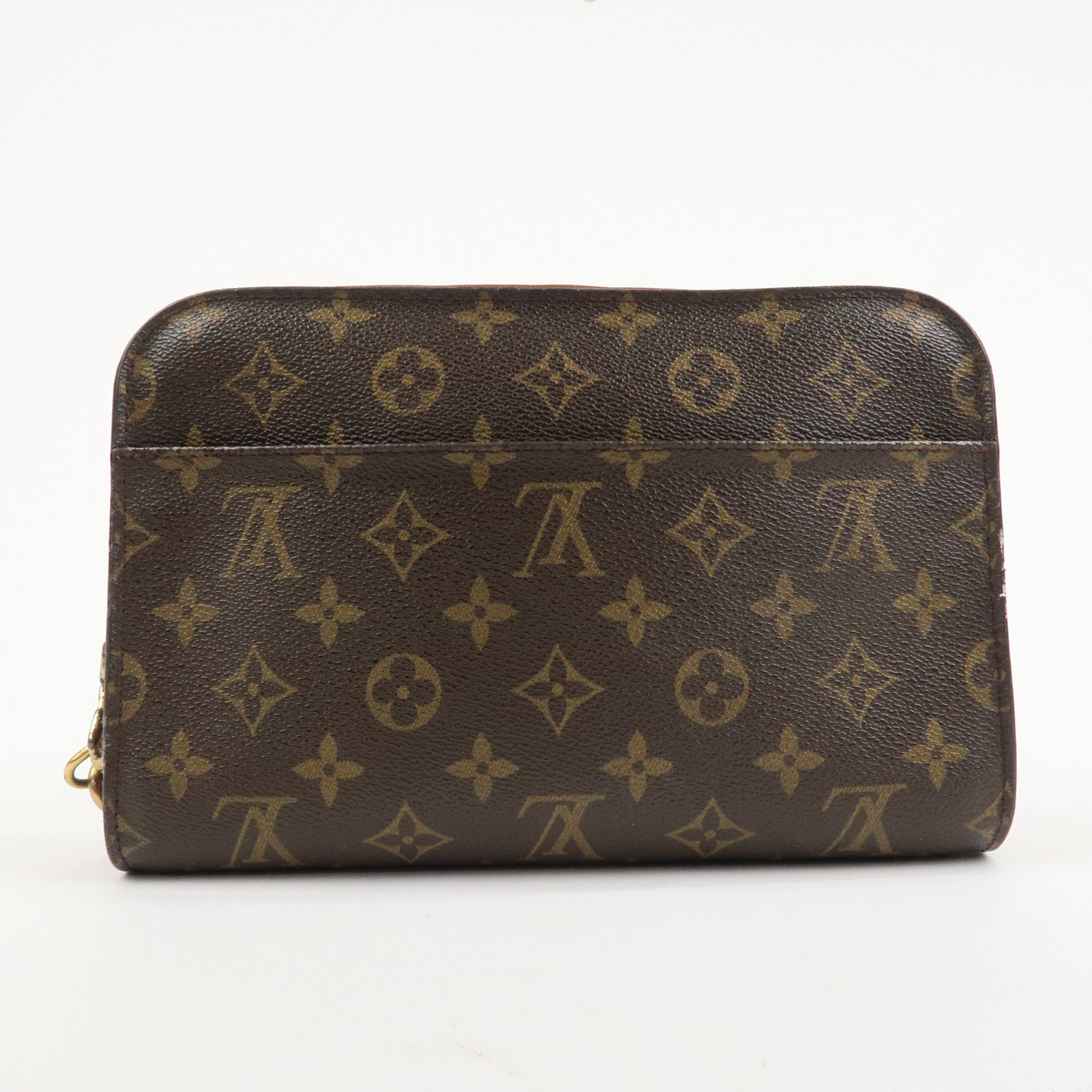 Louis Vuitton Monogram Canvas Orsay Clutch Bag Pouch Brown M51790
